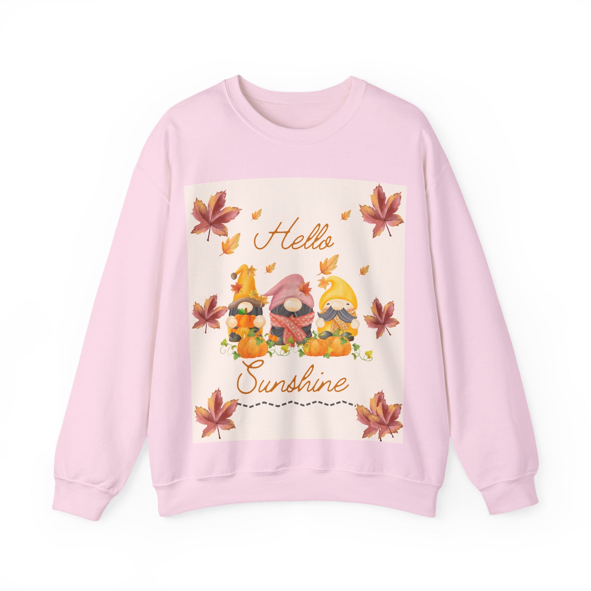 Hello Sunshine Fall Crewneck Sweatshirt, Cozy Autumn Apparel, Unisex Sweatshirt, Perfect for Thanksgiving, Gift for Nature Lovers