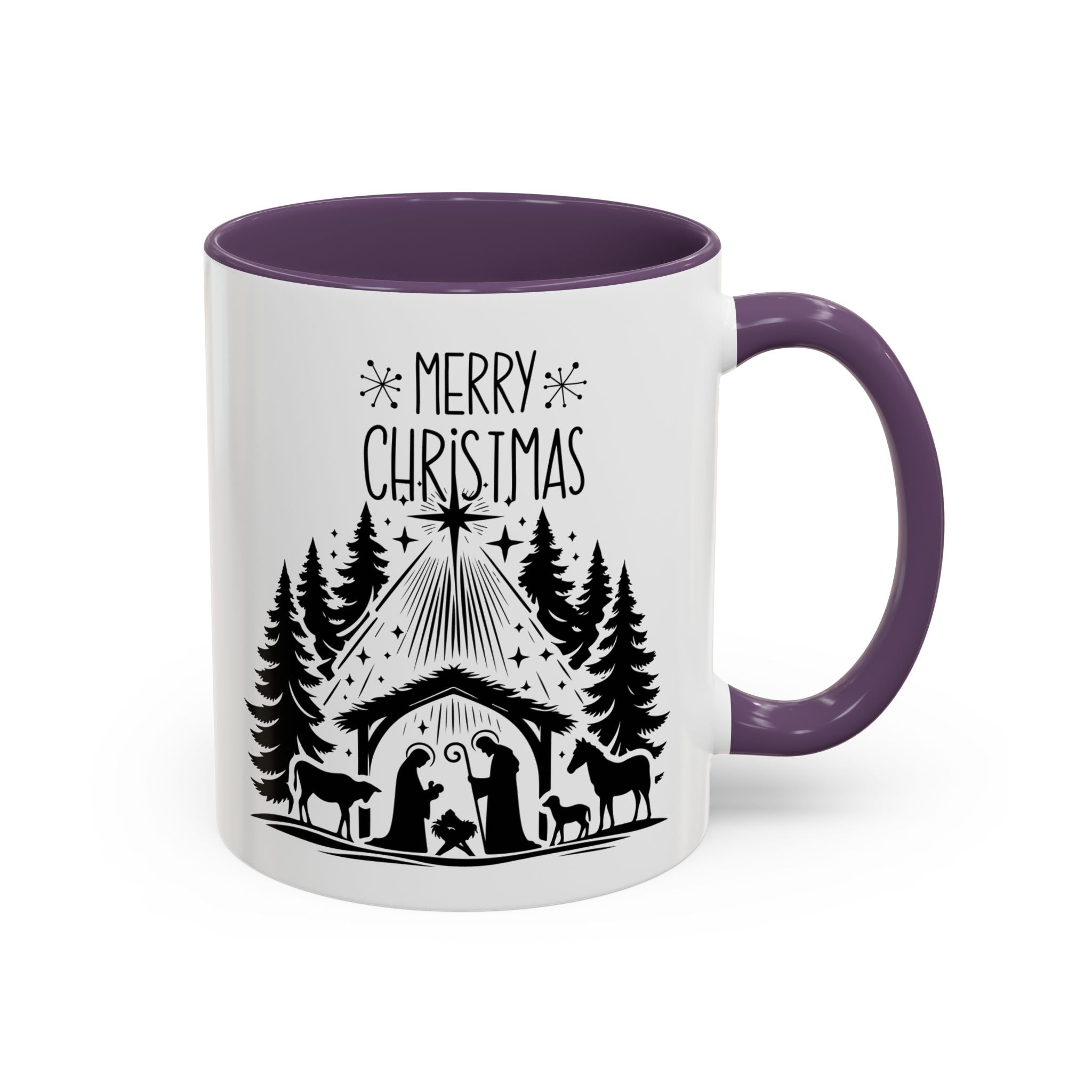Cozy Holiday Coffee Mug, Winter Beverage Cup for Christmas, Gift for Nature Lovers, Camping Mug, Rustic Home Decor, Festive Drinkware