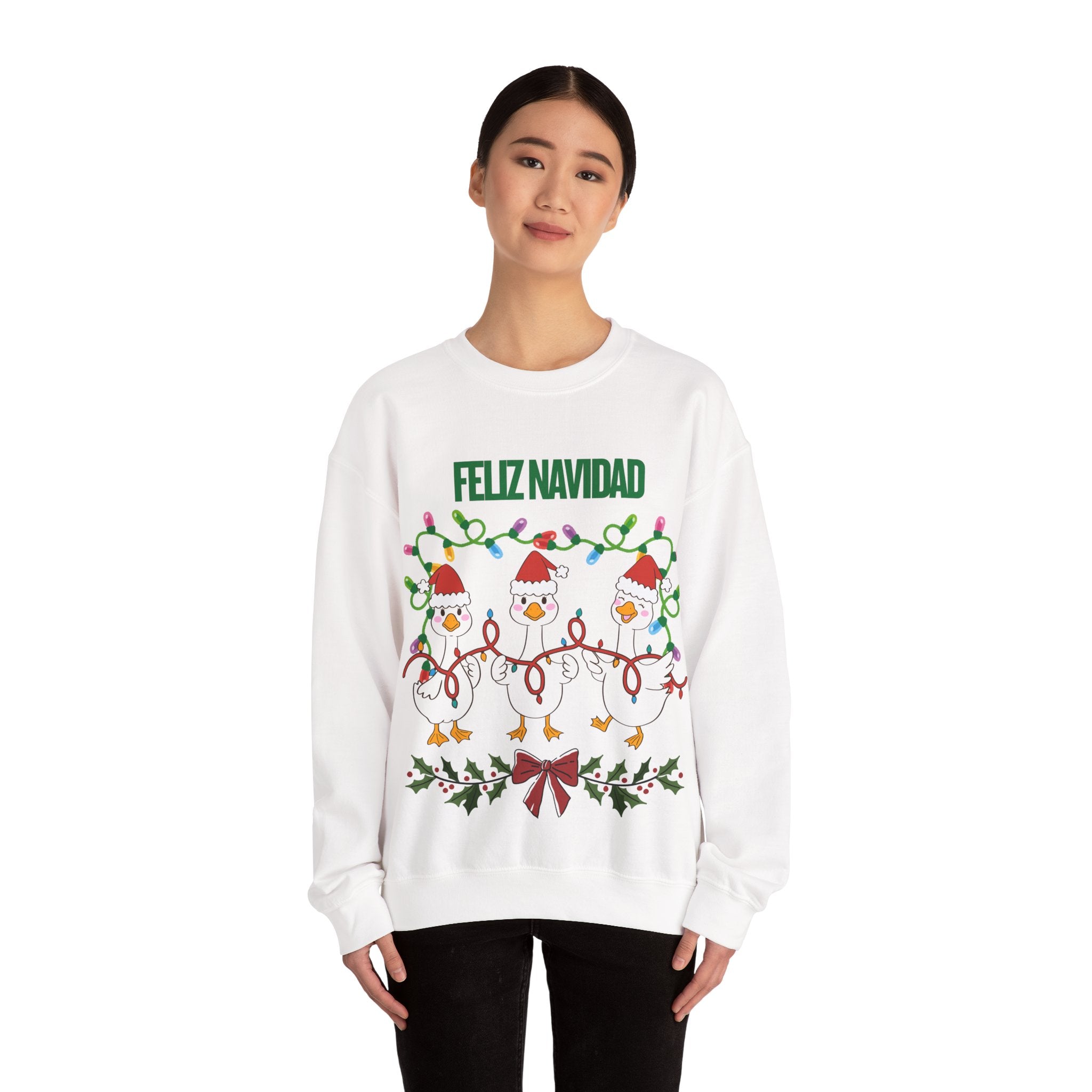 Festive Holiday Sweatshirt - Merry Christmas Crewneck, Cozy Winter Apparel, Ugly Sweater Alternative, Gift Idea for Her and Him