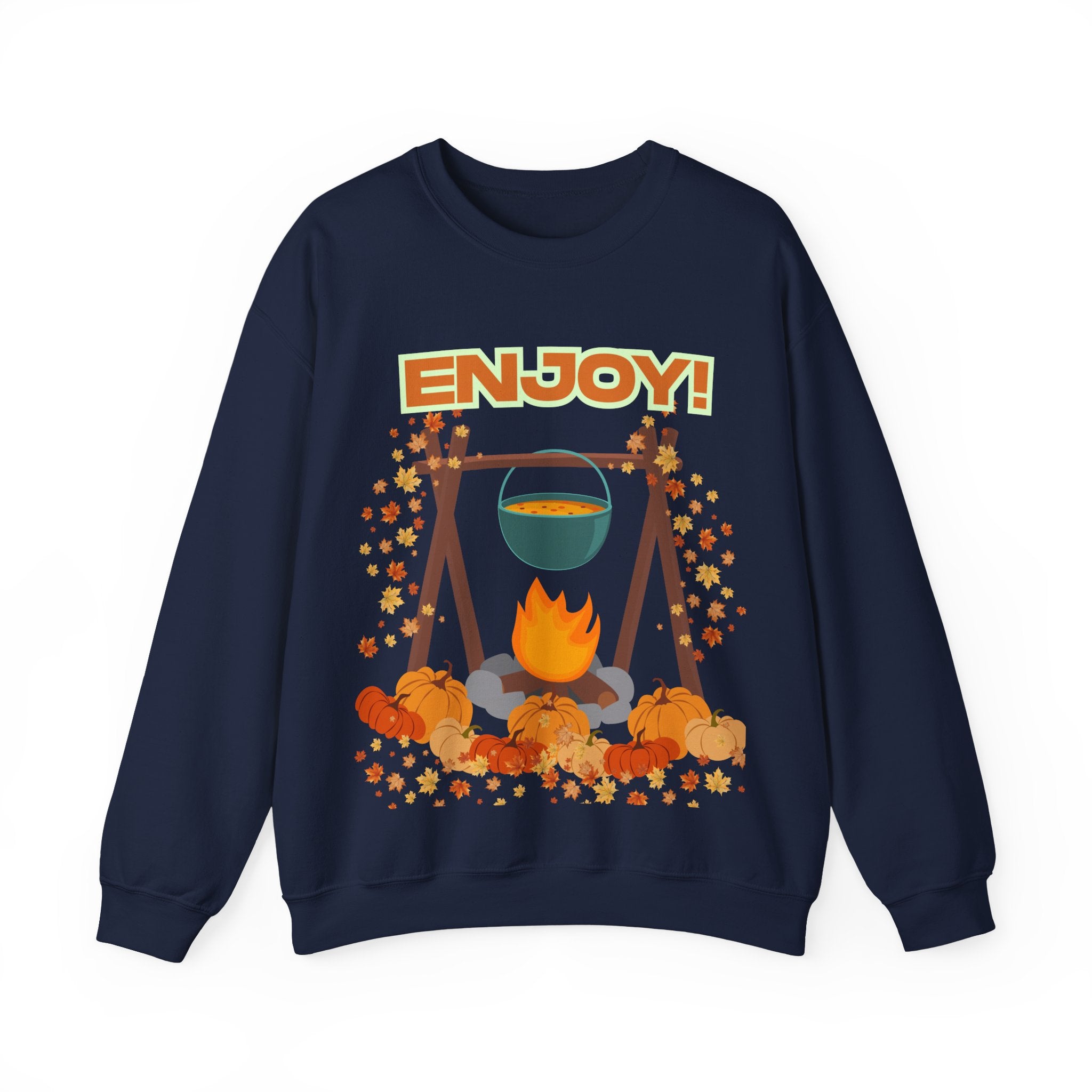 Cozy Campfire Sweatshirt, Fall Apparel, Autumn Outing Gear, Unisex Crewneck, Chill Vibes, Perfect for Bonfires, Thanksgiving