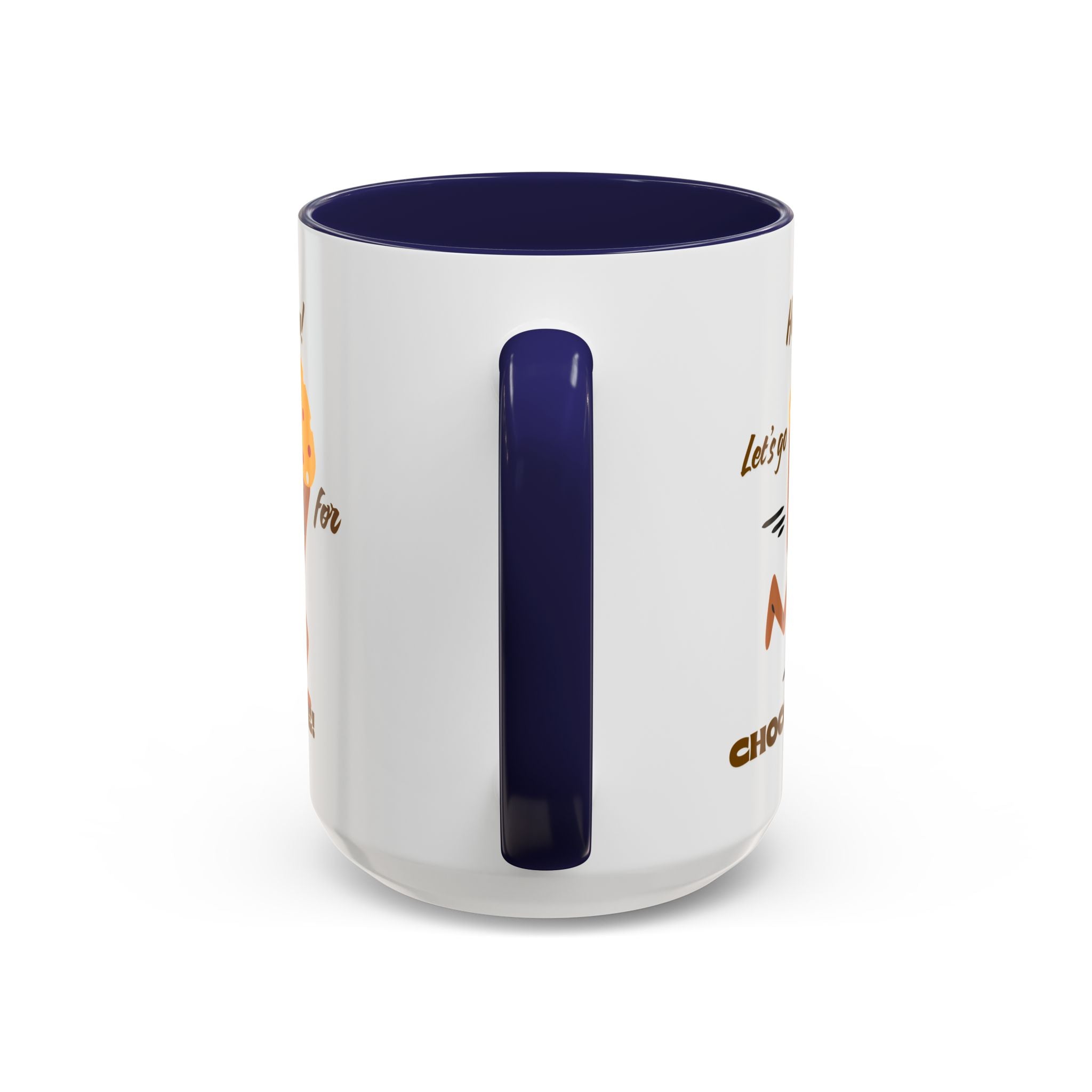 Chocolate Lover's Accent Coffee Mug - Fun Mug for Coffee, Gift for Bakers, Cute Kitchen Decor, Dessert Enthusiast