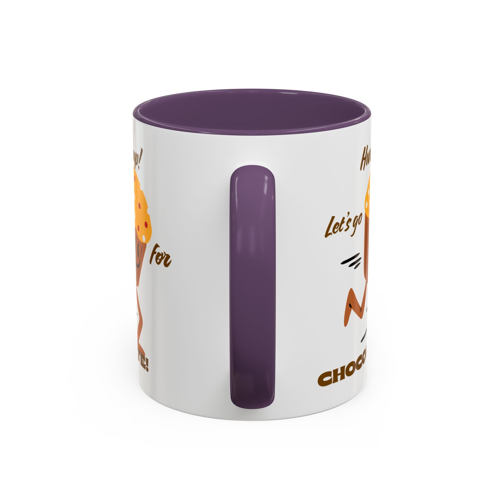 Chocolate Lover's Accent Coffee Mug - Fun Mug for Coffee, Gift for Bakers, Cute Kitchen Decor, Dessert Enthusiast