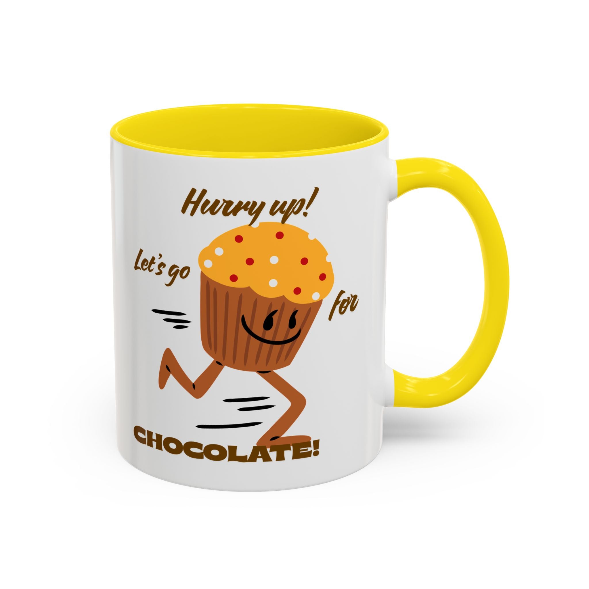 Chocolate Lover's Accent Coffee Mug - Fun Mug for Coffee, Gift for Bakers, Cute Kitchen Decor, Dessert Enthusiast