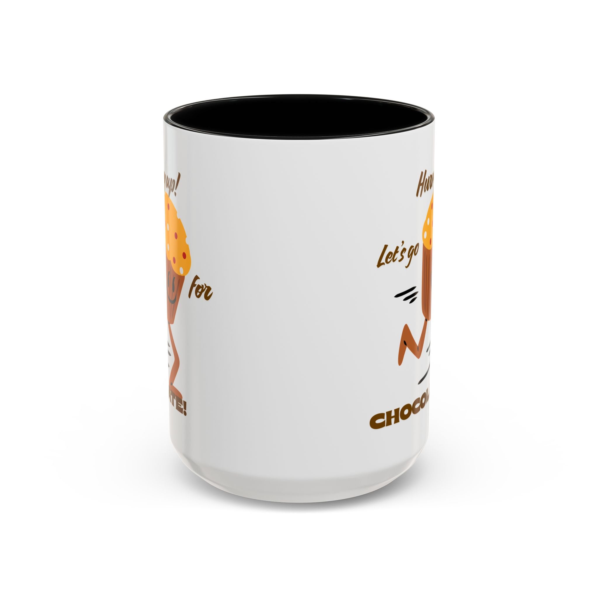 Chocolate Lover's Accent Coffee Mug - Fun Mug for Coffee, Gift for Bakers, Cute Kitchen Decor, Dessert Enthusiast