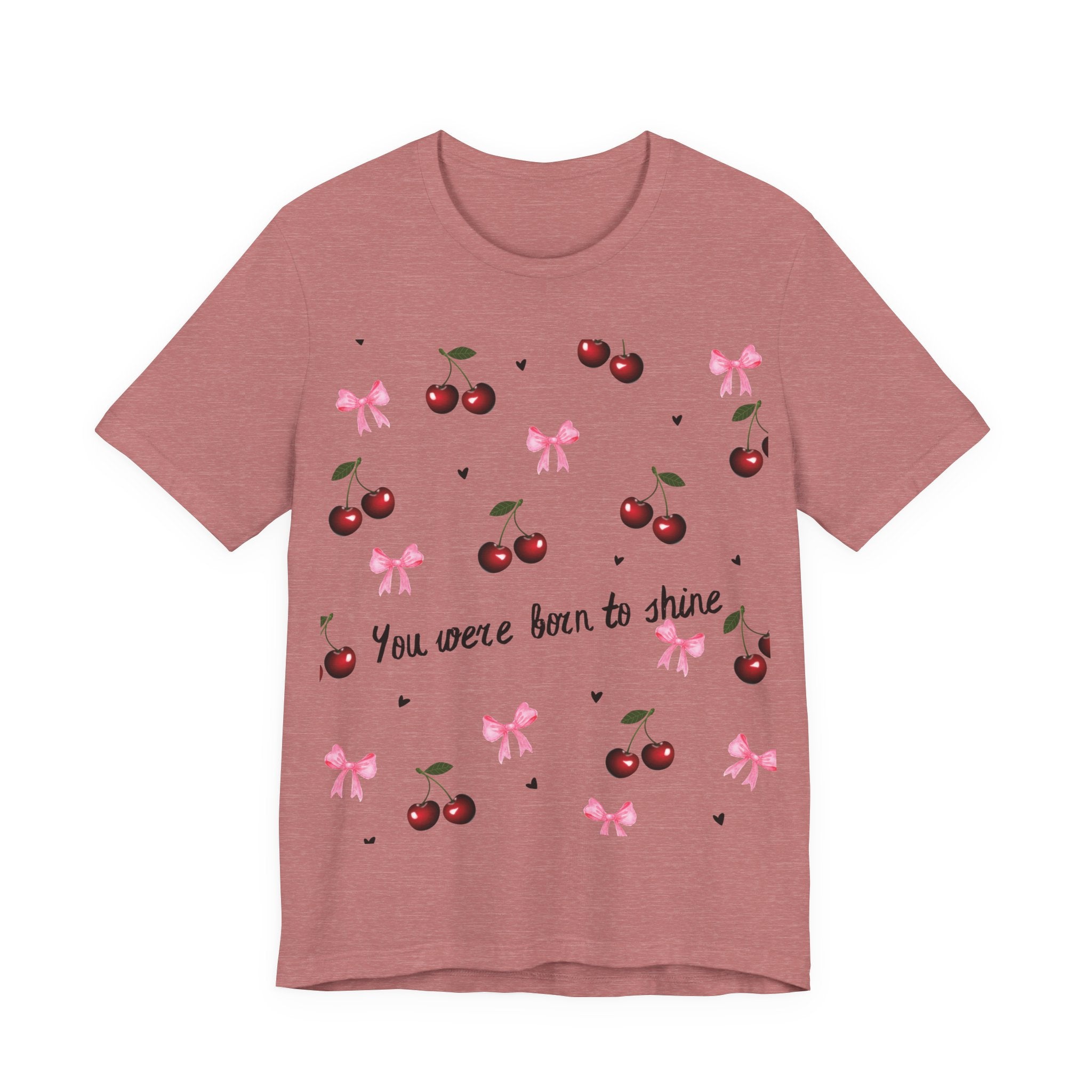 Cherry Blossom Inspirational Tee, Motivational T-Shirt, Cute Summer Shirt, Gift for Her, Birthday Gift, Casual Top
