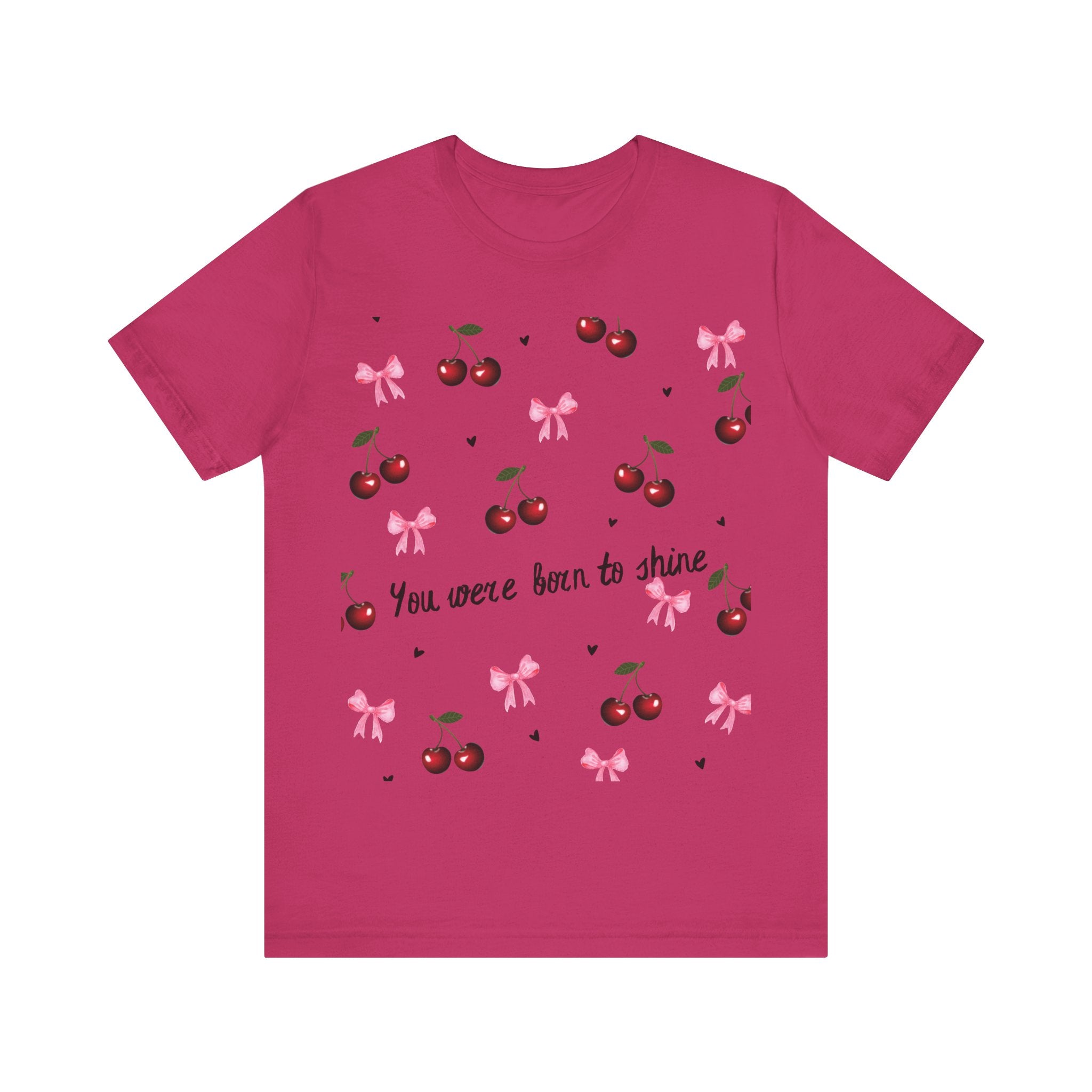 Cherry Blossom Inspirational Tee, Motivational T-Shirt, Cute Summer Shirt, Gift for Her, Birthday Gift, Casual Top