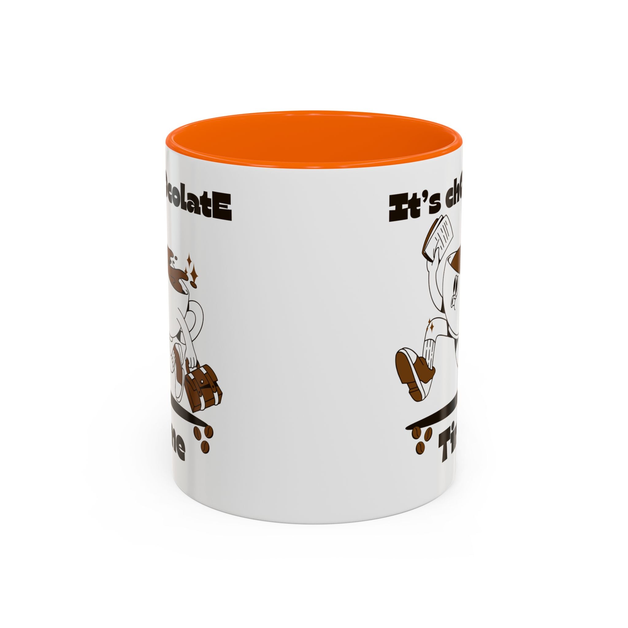 Chocolate Time Coffee Mug, Skateboard Mug, Gift for Coffee Lovers, Fun Mug for Hot Cocoa, Unique Mug for Birthdays, Cute Kitchen Decor