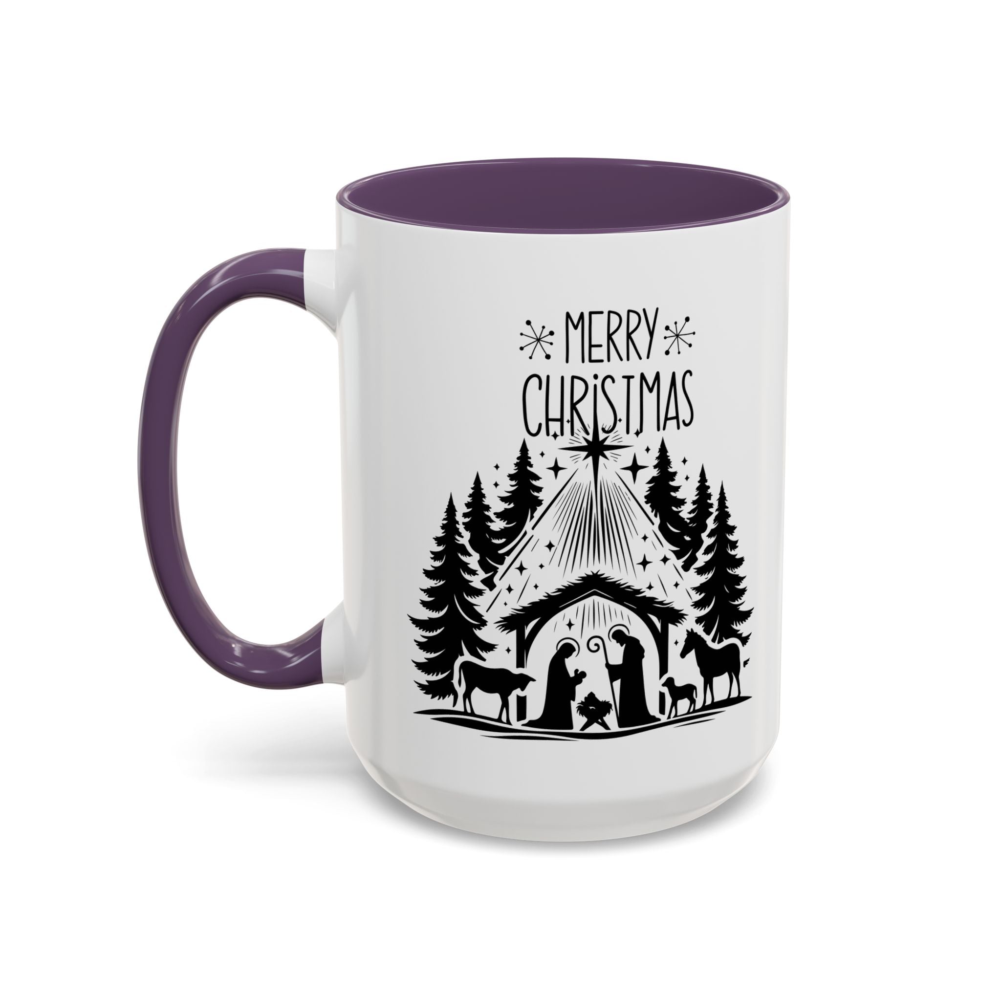 Cozy Holiday Coffee Mug, Winter Beverage Cup for Christmas, Gift for Nature Lovers, Camping Mug, Rustic Home Decor, Festive Drinkware