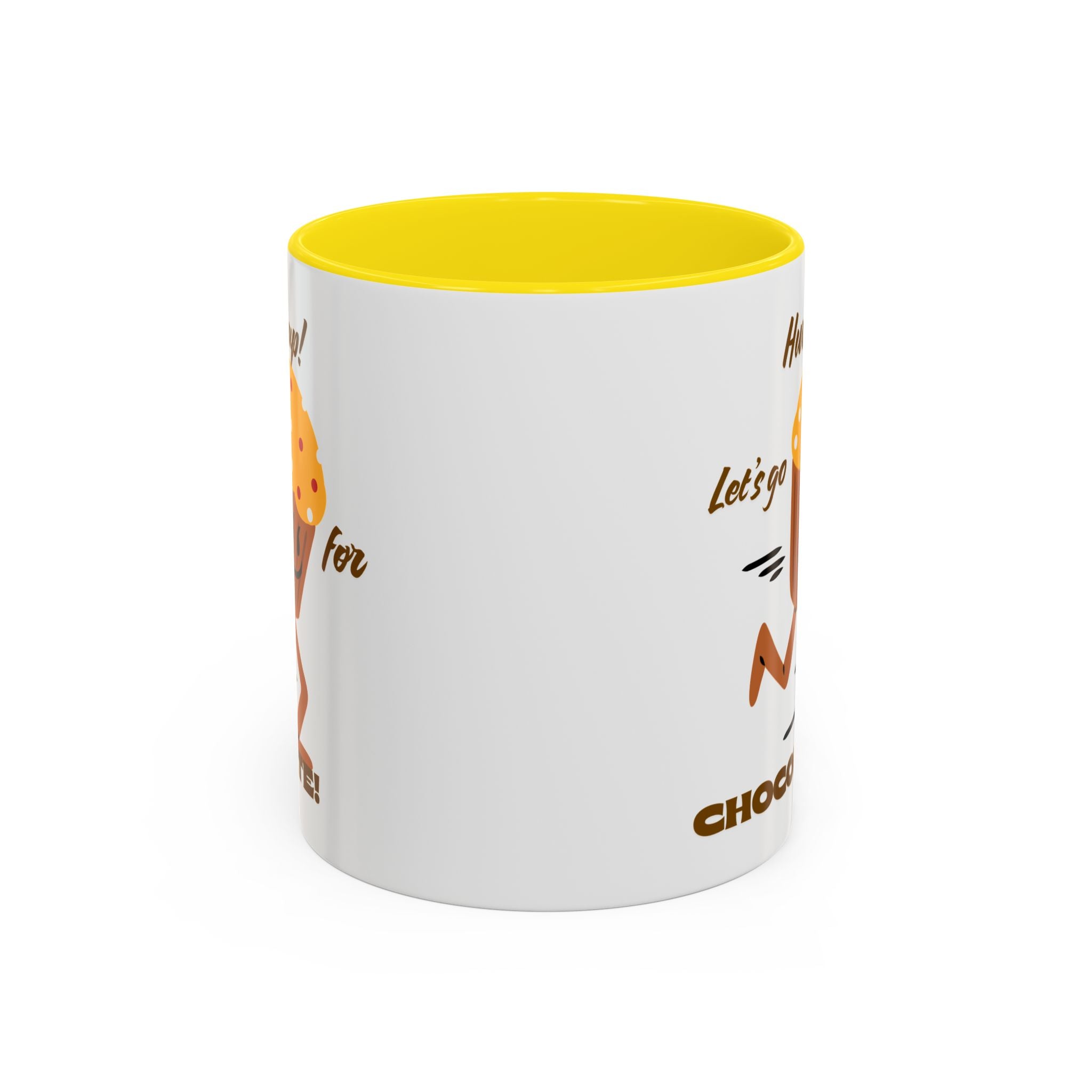 Chocolate Lover's Accent Coffee Mug - Fun Mug for Coffee, Gift for Bakers, Cute Kitchen Decor, Dessert Enthusiast