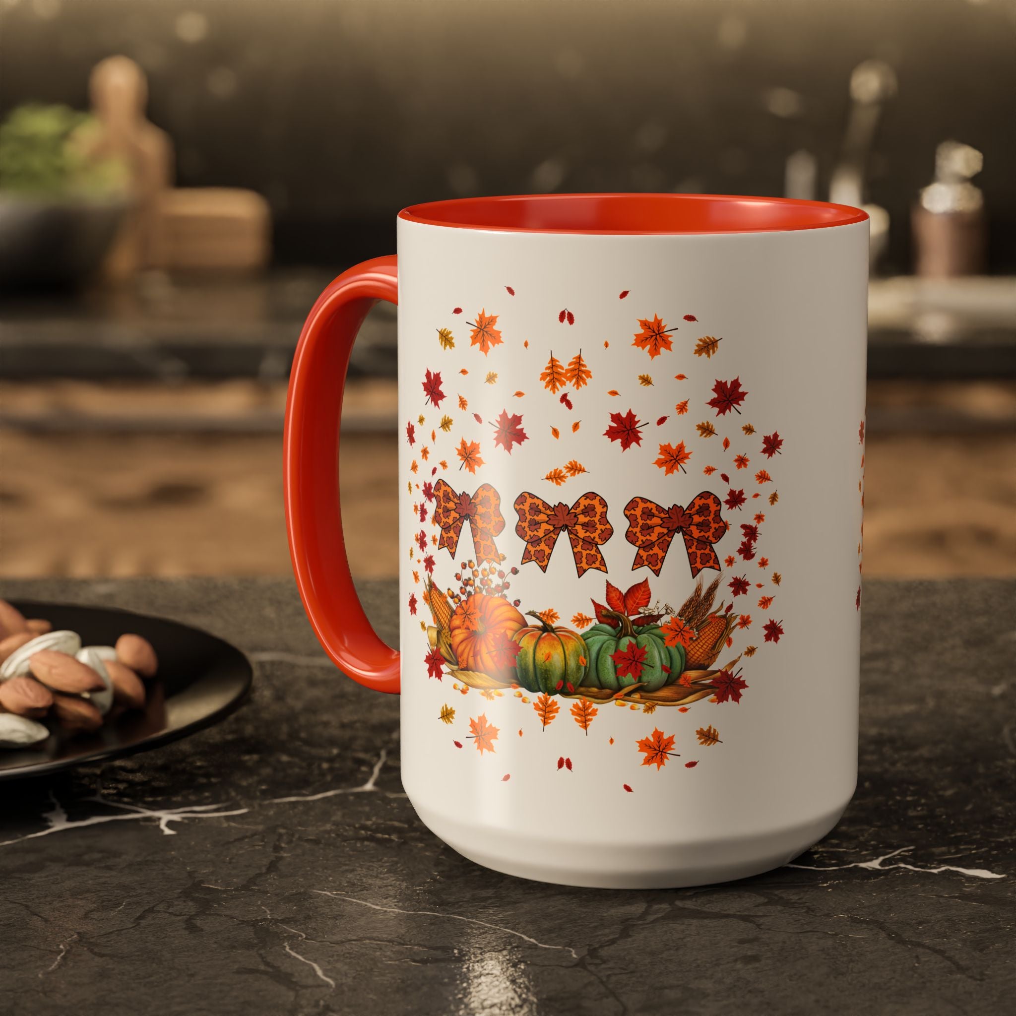 Colorful Fall-Themed Mugs | Autumn Decorations, Cozy Drinks, Seasonal Gifts, Halloween Treats, Thanksgiving Decor