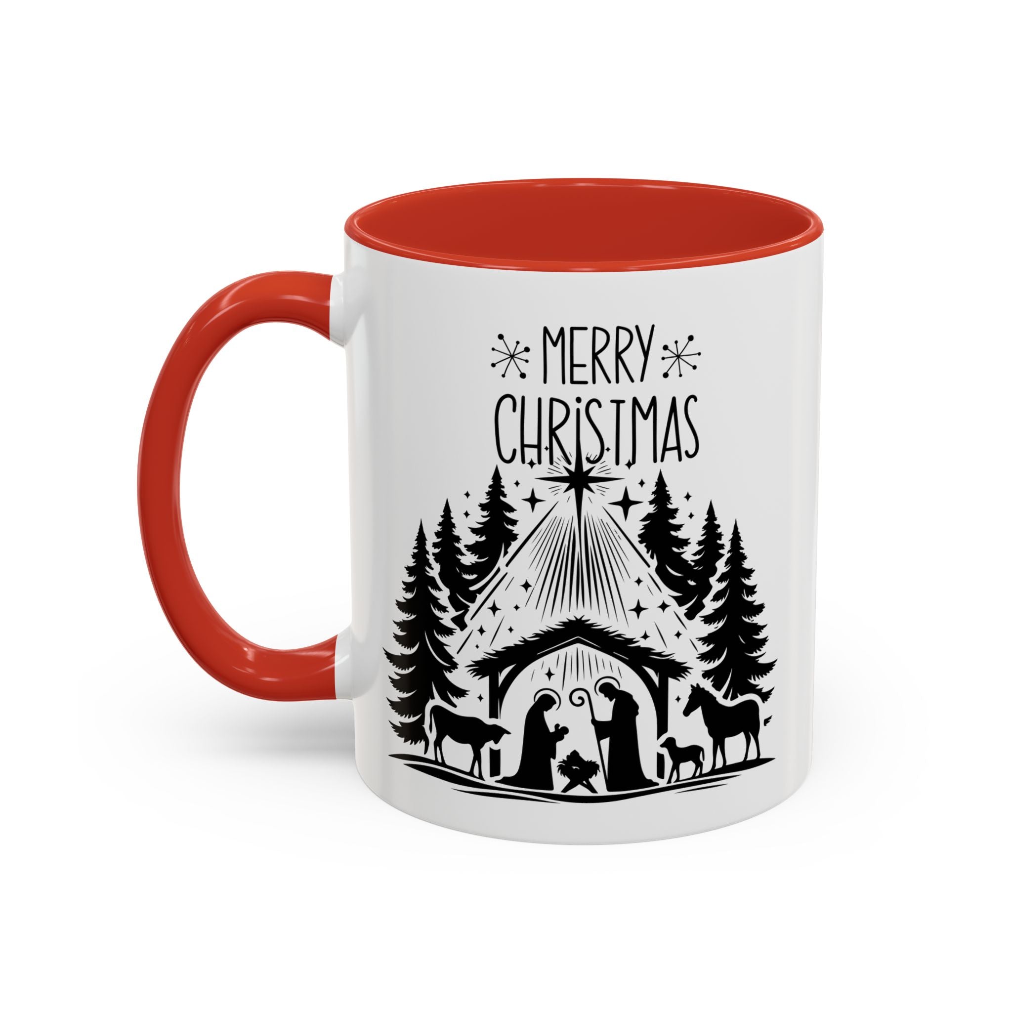 Cozy Holiday Coffee Mug, Winter Beverage Cup for Christmas, Gift for Nature Lovers, Camping Mug, Rustic Home Decor, Festive Drinkware