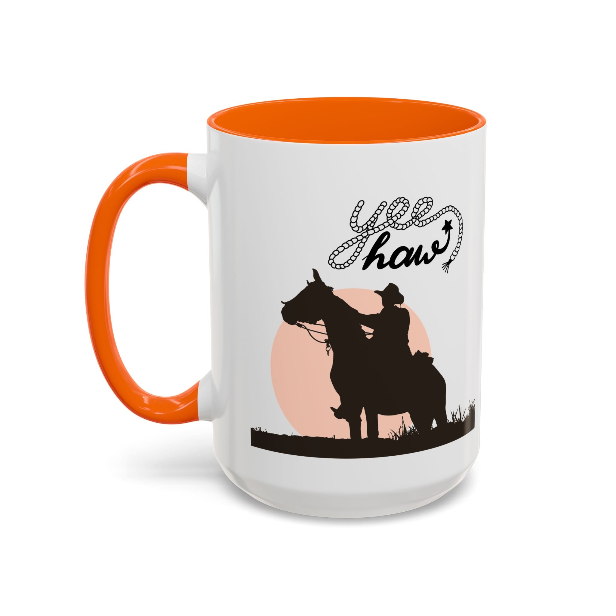 Cowboy Coffee Mug – Yee Haw, Western Decor, Gift for Horse Lovers, Rustic Tea Cup, Unique Rancher Present