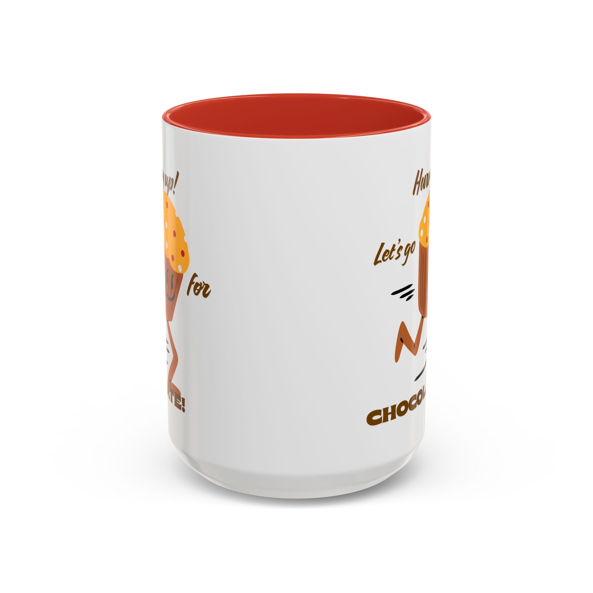 Chocolate Lover's Accent Coffee Mug - Fun Mug for Coffee, Gift for Bakers, Cute Kitchen Decor, Dessert Enthusiast