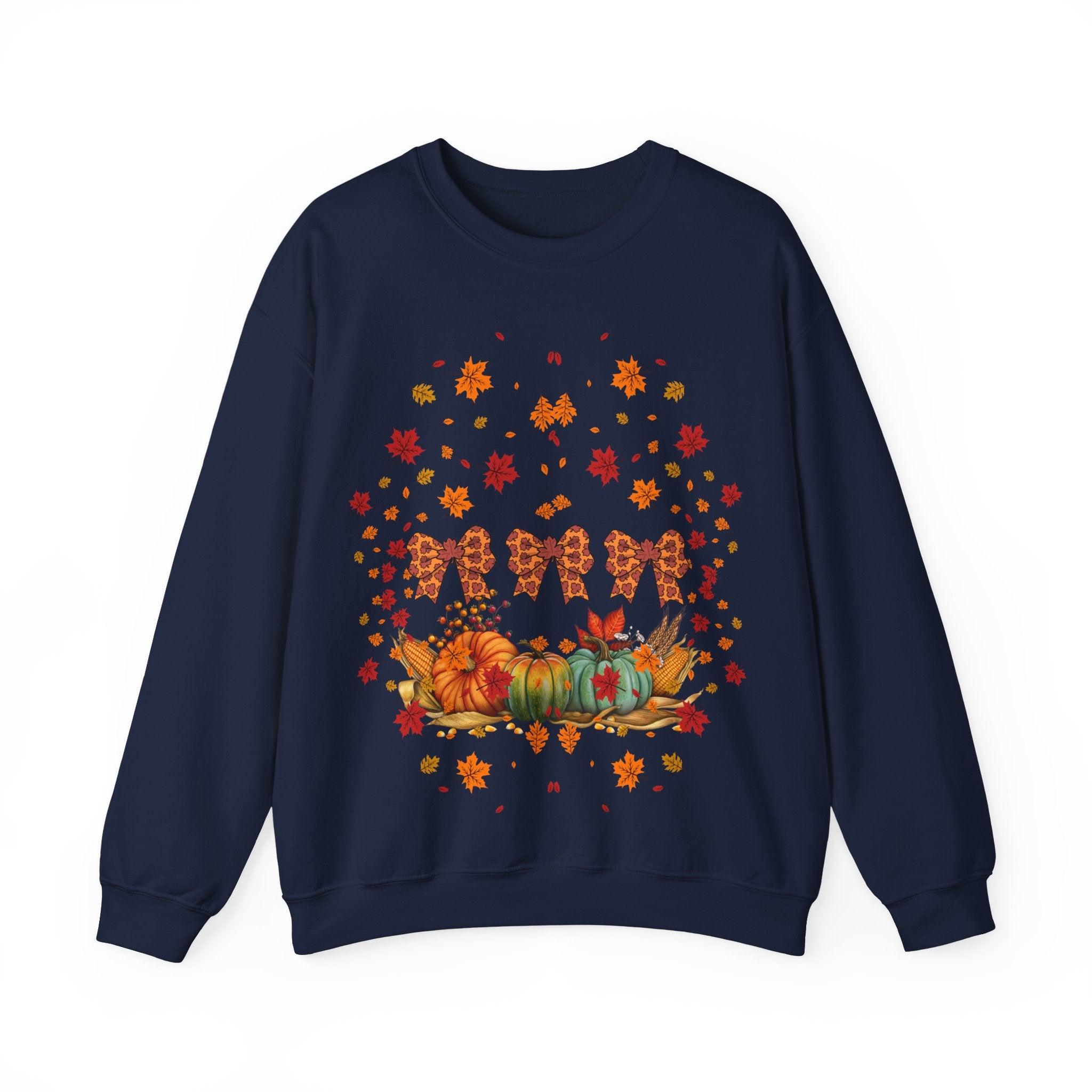 Cozy Fall Crewneck Sweatshirt, Autumn Fashion, Thanksgiving Gift, Seasonal Wear, Gingerbread Design Sweater, Unisex Pullover
