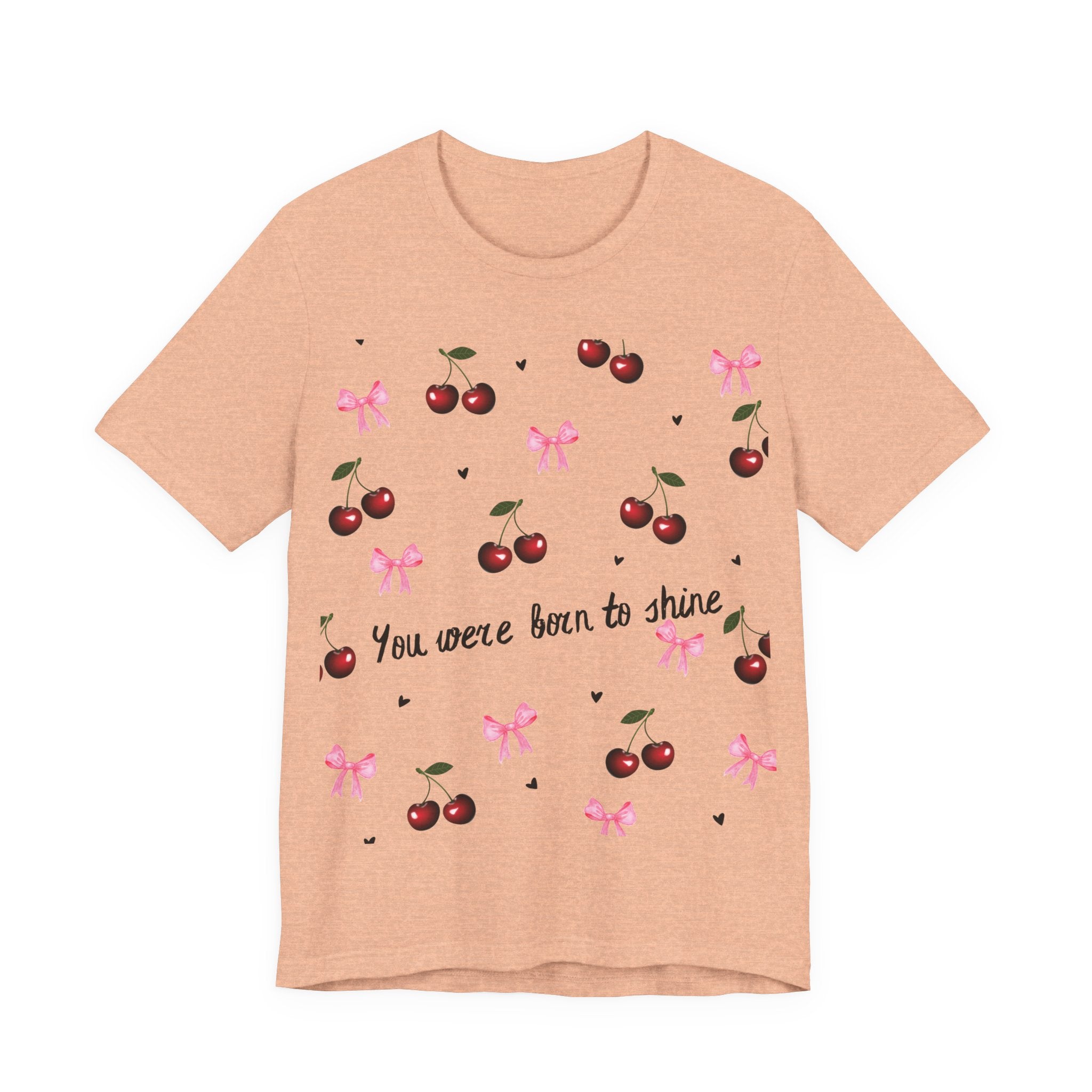 Cherry Blossom Inspirational Tee, Motivational T-Shirt, Cute Summer Shirt, Gift for Her, Birthday Gift, Casual Top