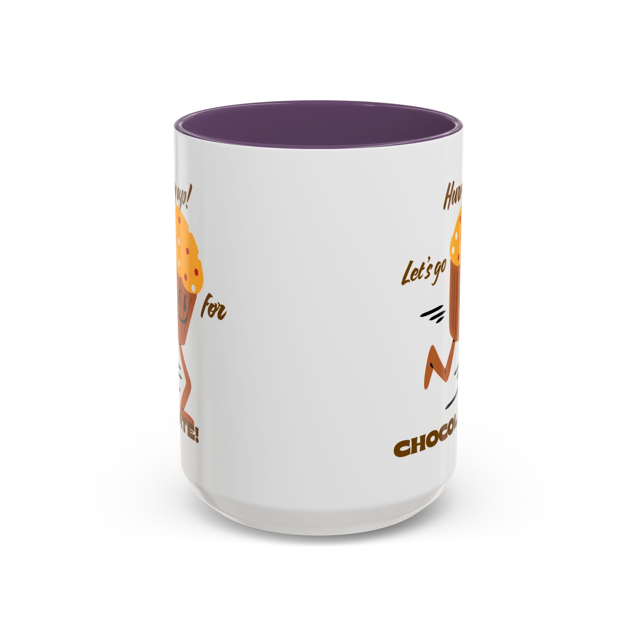 Chocolate Lover's Accent Coffee Mug - Fun Mug for Coffee, Gift for Bakers, Cute Kitchen Decor, Dessert Enthusiast