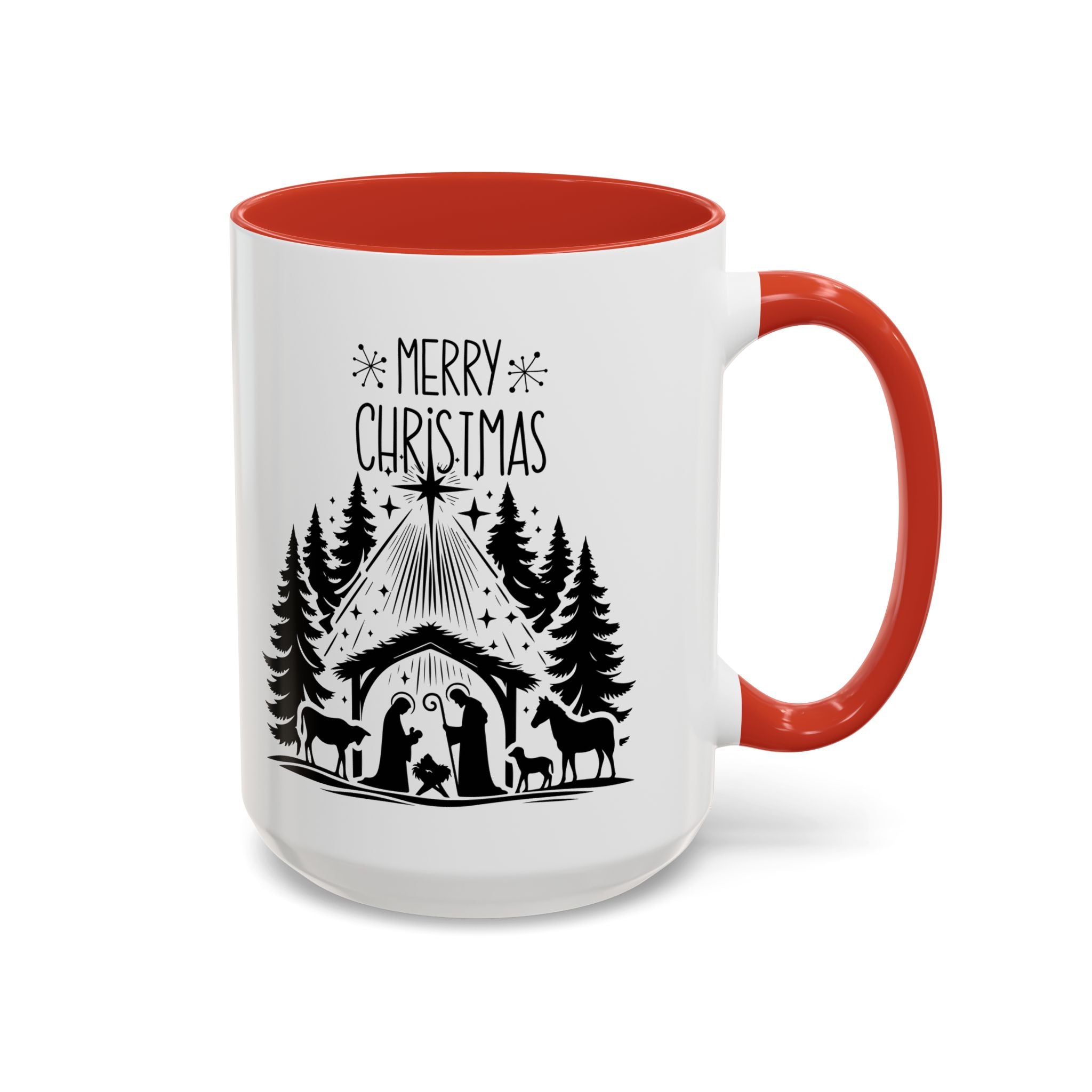 Cozy Holiday Coffee Mug, Winter Beverage Cup for Christmas, Gift for Nature Lovers, Camping Mug, Rustic Home Decor, Festive Drinkware