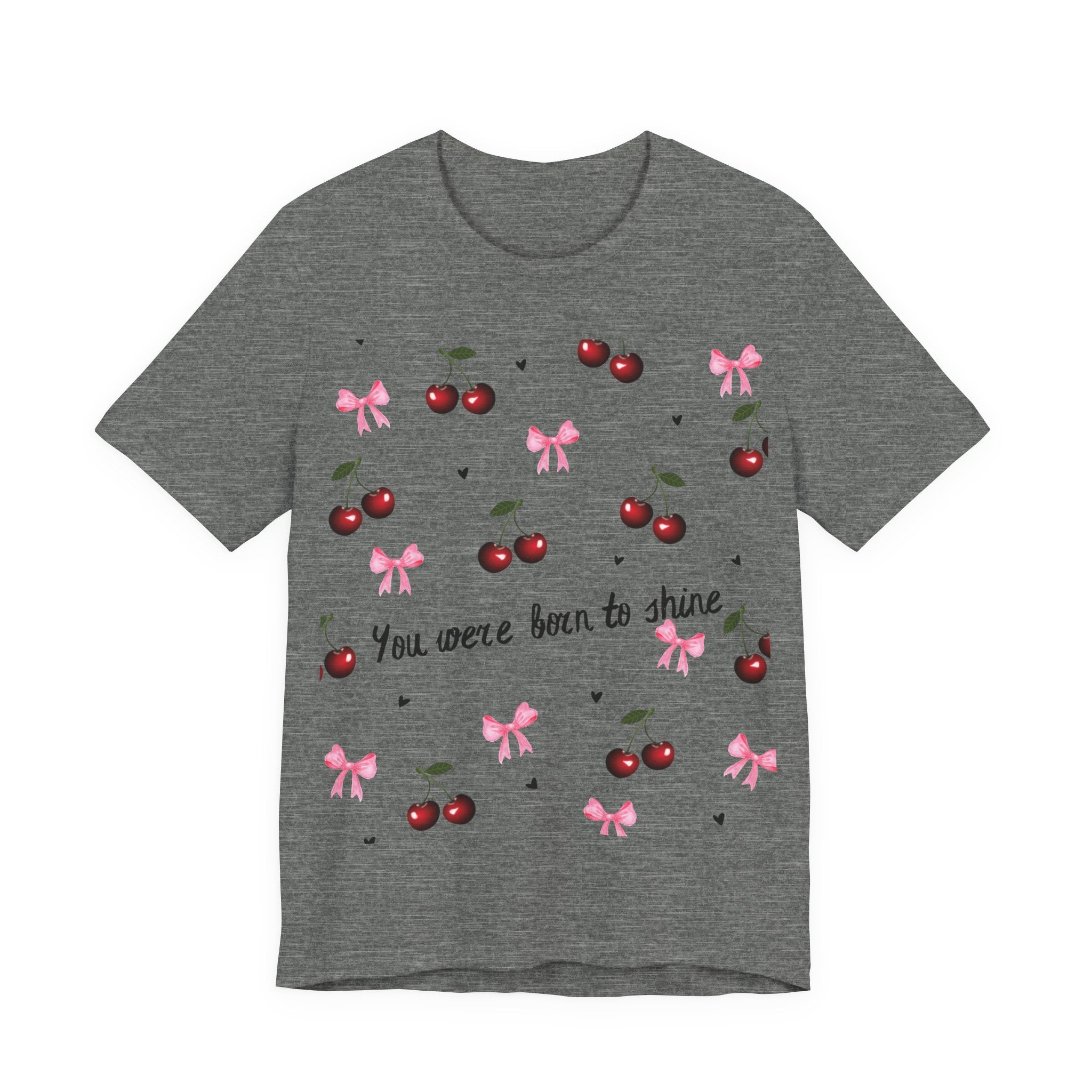 Cherry Blossom Inspirational Tee, Motivational T-Shirt, Cute Summer Shirt, Gift for Her, Birthday Gift, Casual Top