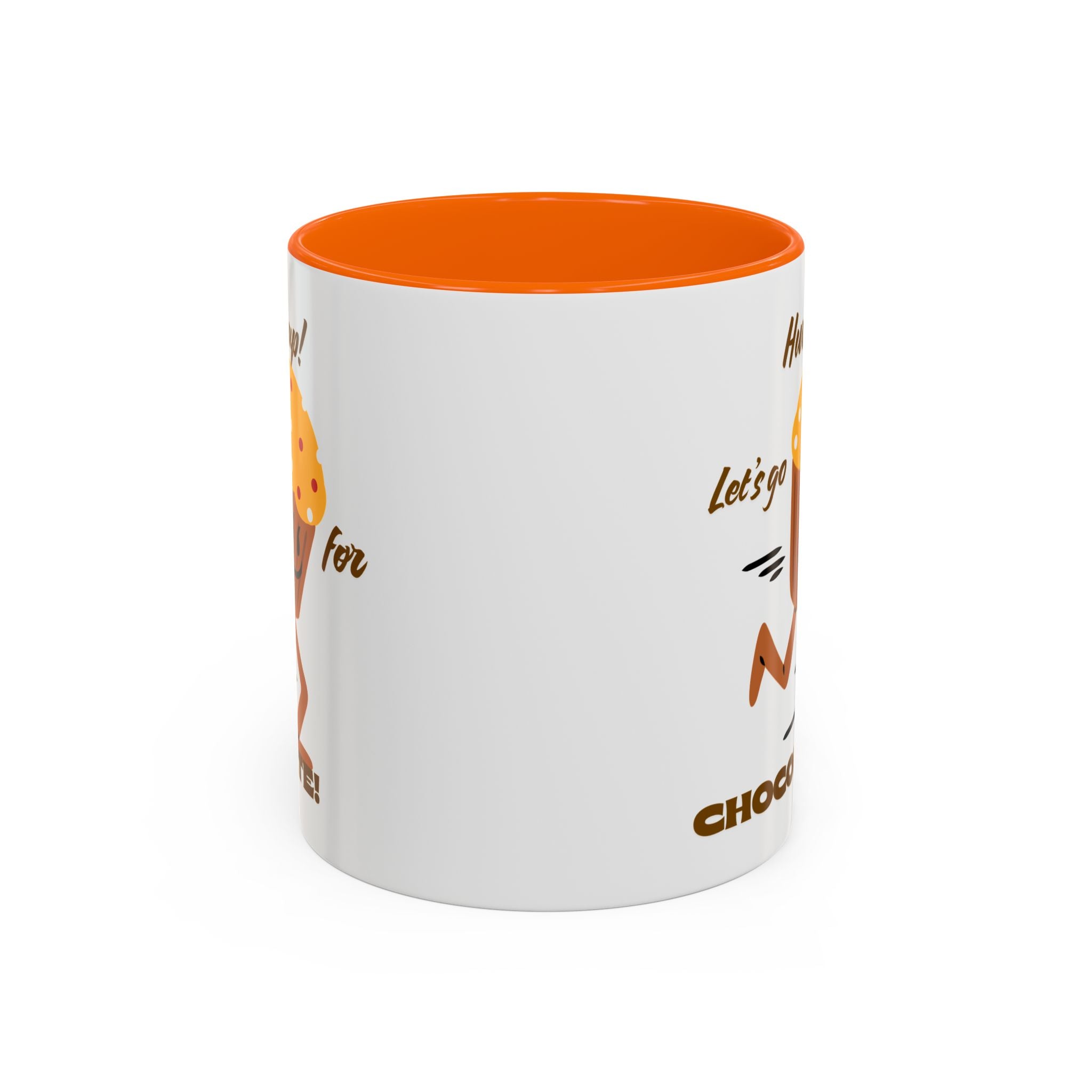 Chocolate Lover's Accent Coffee Mug - Fun Mug for Coffee, Gift for Bakers, Cute Kitchen Decor, Dessert Enthusiast