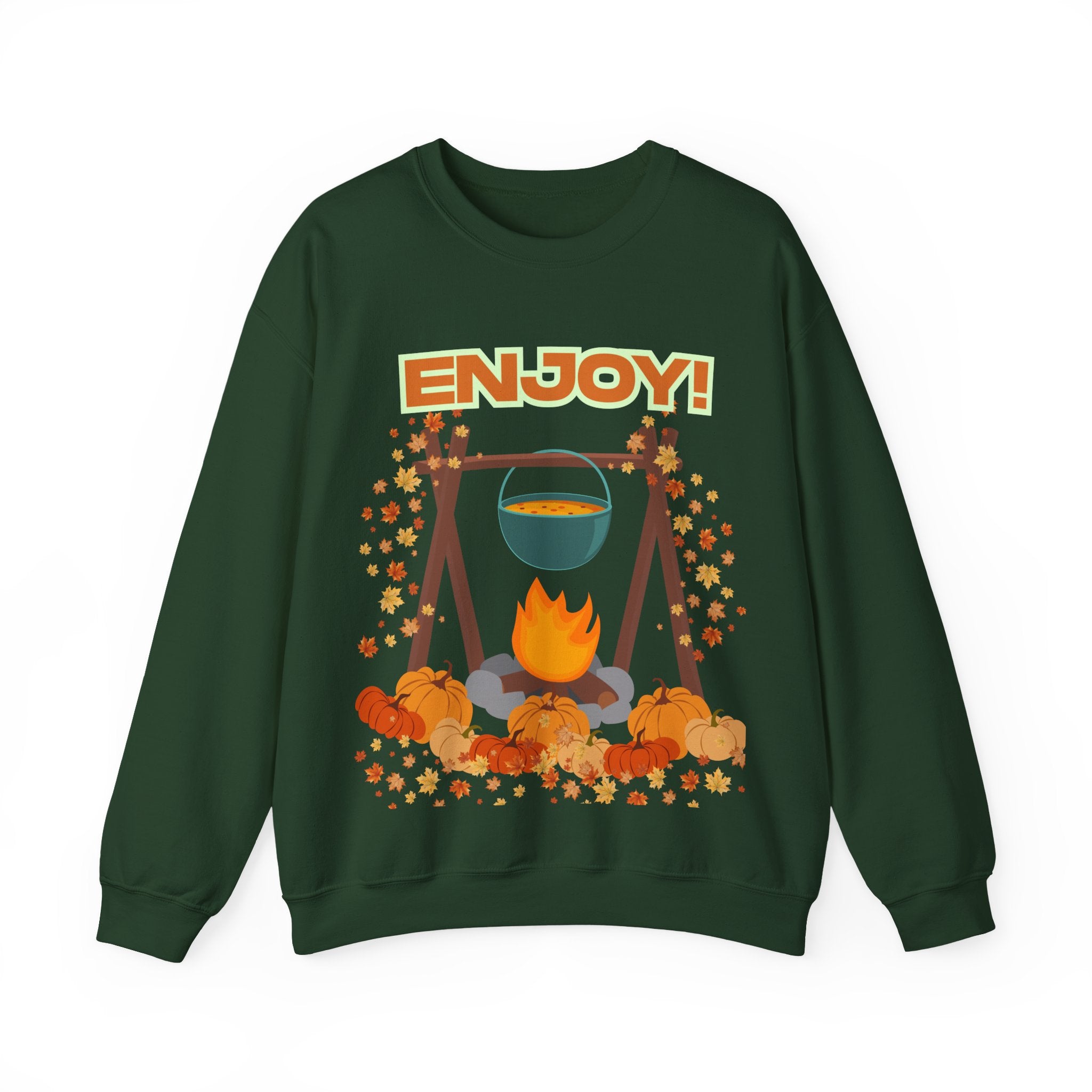 Cozy Campfire Sweatshirt, Fall Apparel, Autumn Outing Gear, Unisex Crewneck, Chill Vibes, Perfect for Bonfires, Thanksgiving