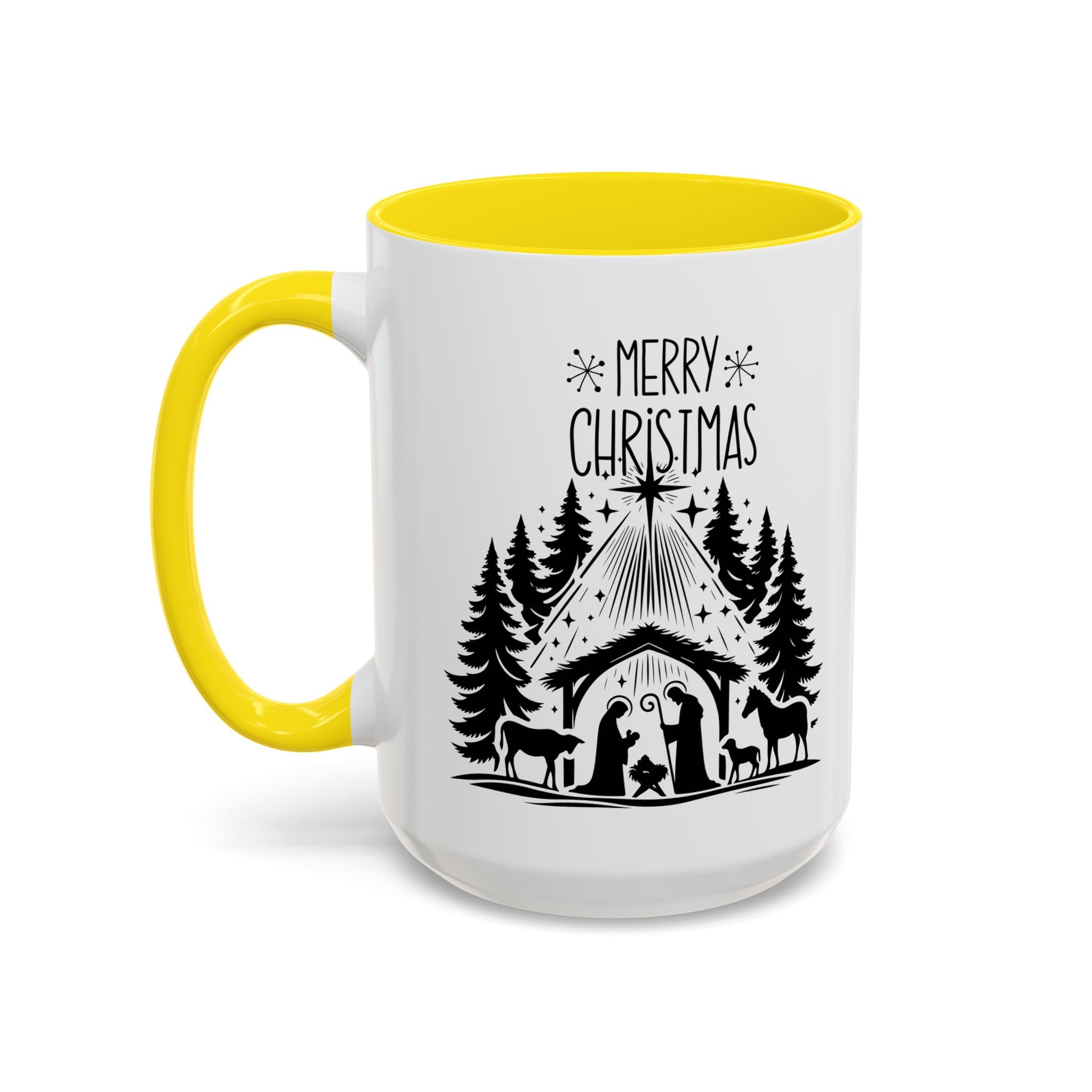 Cozy Holiday Coffee Mug, Winter Beverage Cup for Christmas, Gift for Nature Lovers, Camping Mug, Rustic Home Decor, Festive Drinkware