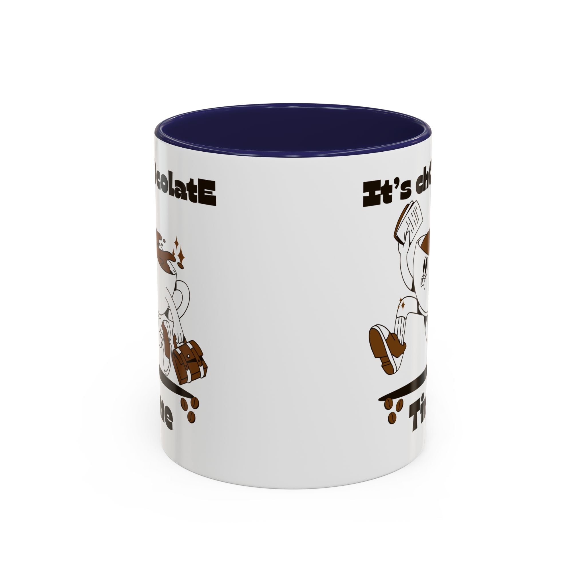 Chocolate Time Coffee Mug, Skateboard Mug, Gift for Coffee Lovers, Fun Mug for Hot Cocoa, Unique Mug for Birthdays, Cute Kitchen Decor