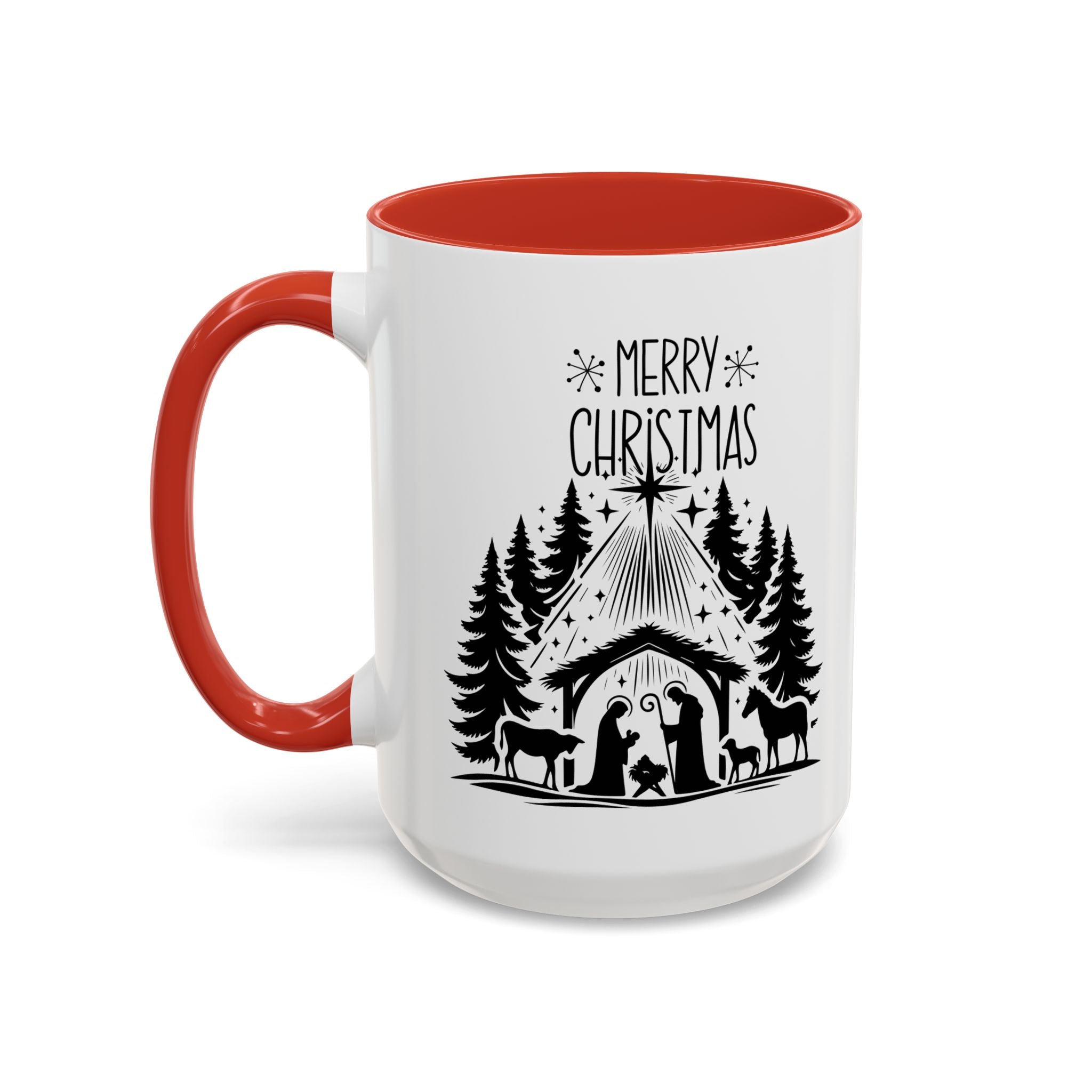 Cozy Holiday Coffee Mug, Winter Beverage Cup for Christmas, Gift for Nature Lovers, Camping Mug, Rustic Home Decor, Festive Drinkware