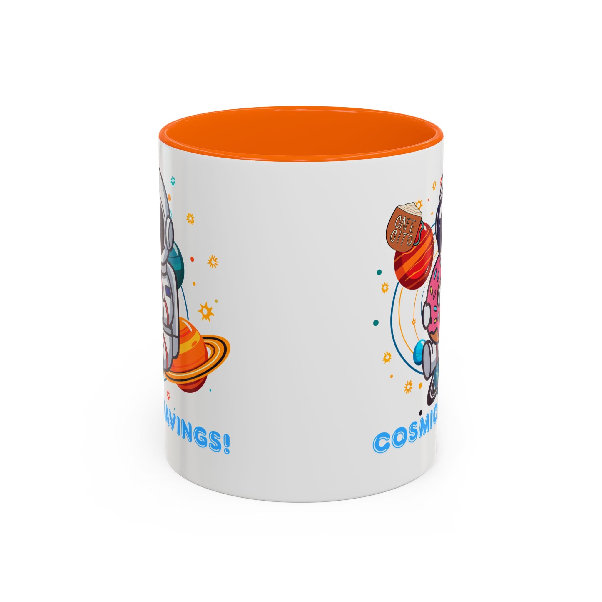 Cosmic Cravings Coffee Mug, Space-Themed Drinkware, Cute Astronaut Gift, Fun Kitchen Decor, Perfect for Space Lovers!