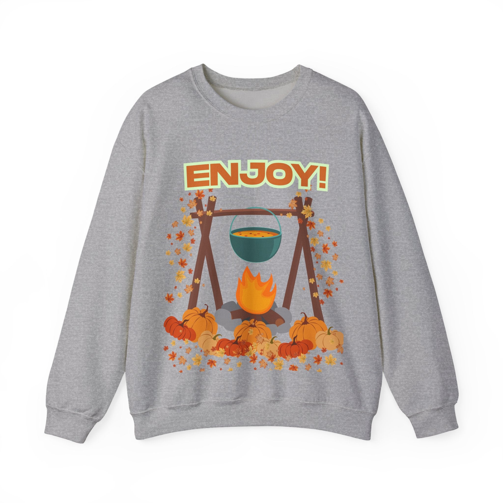 Cozy Campfire Sweatshirt, Fall Apparel, Autumn Outing Gear, Unisex Crewneck, Chill Vibes, Perfect for Bonfires, Thanksgiving