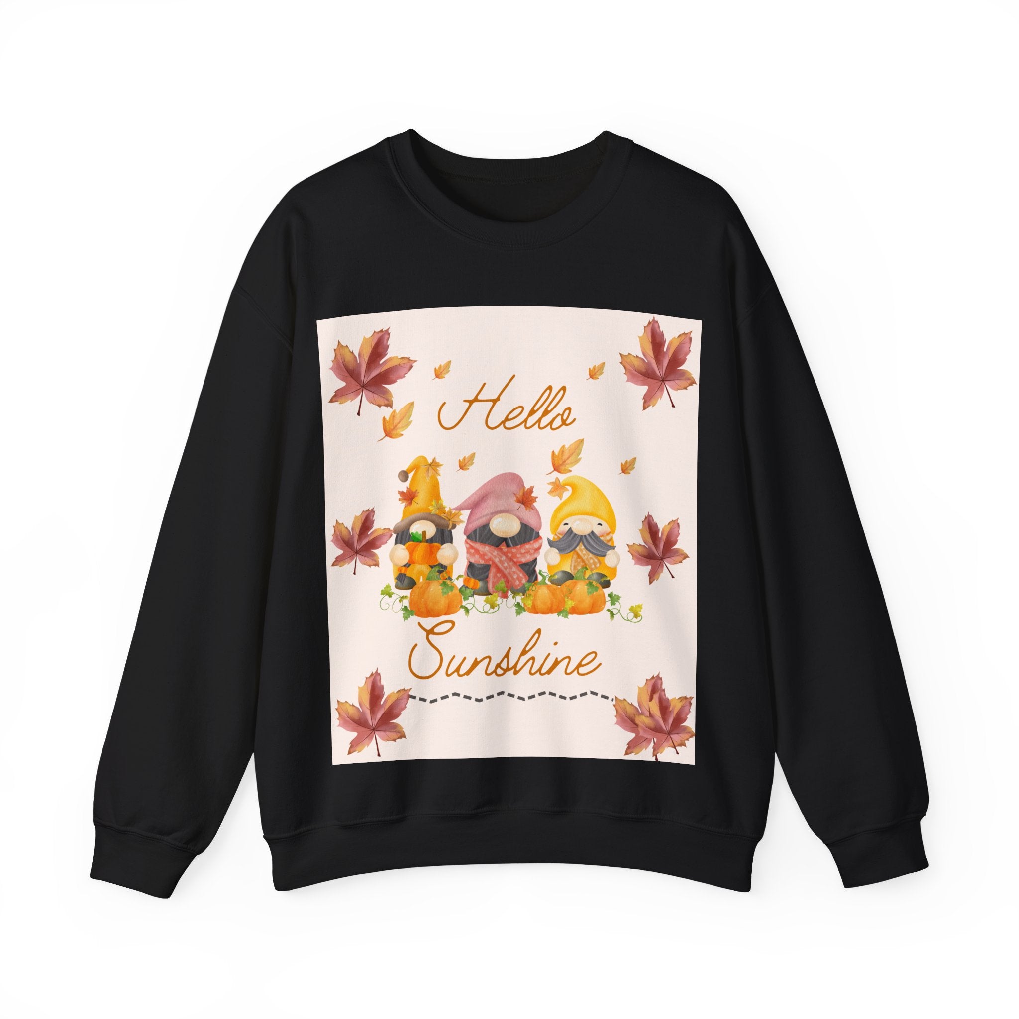 Hello Sunshine Fall Crewneck Sweatshirt, Cozy Autumn Apparel, Unisex Sweatshirt, Perfect for Thanksgiving, Gift for Nature Lovers