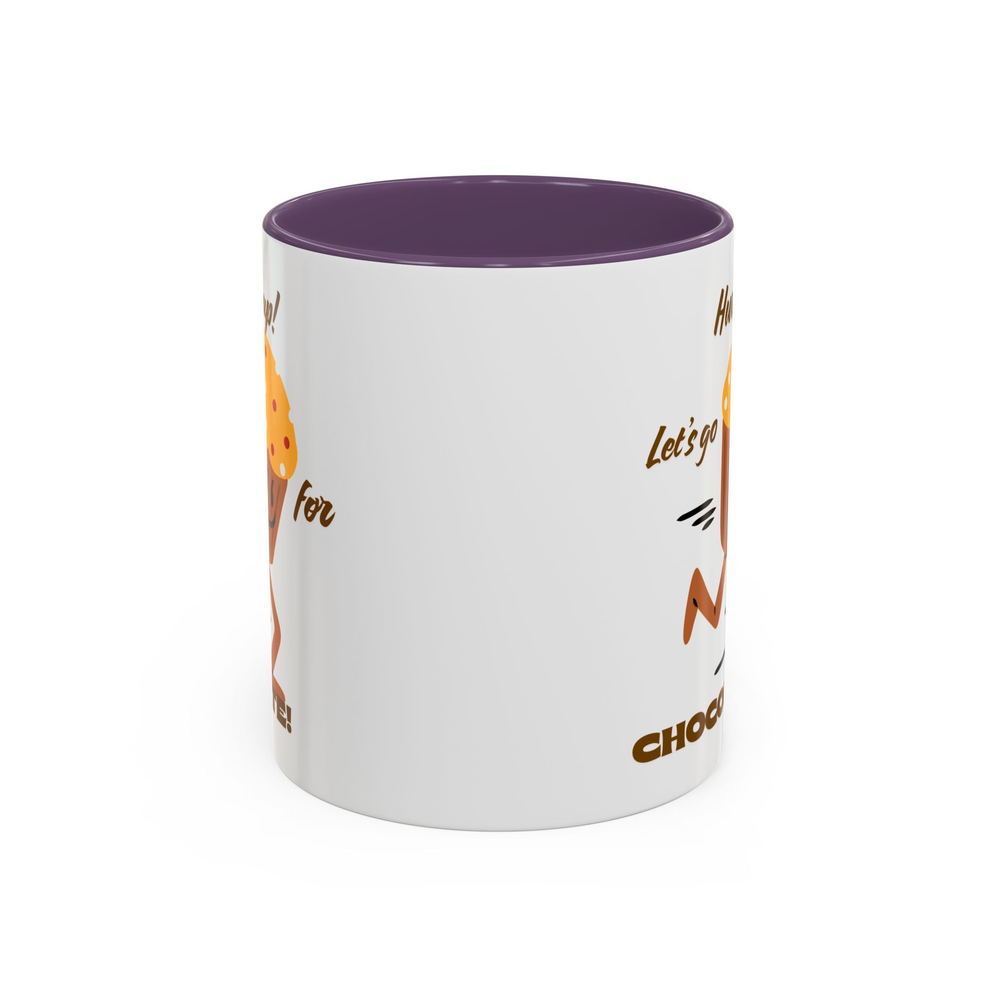 Chocolate Lover's Accent Coffee Mug - Fun Mug for Coffee, Gift for Bakers, Cute Kitchen Decor, Dessert Enthusiast