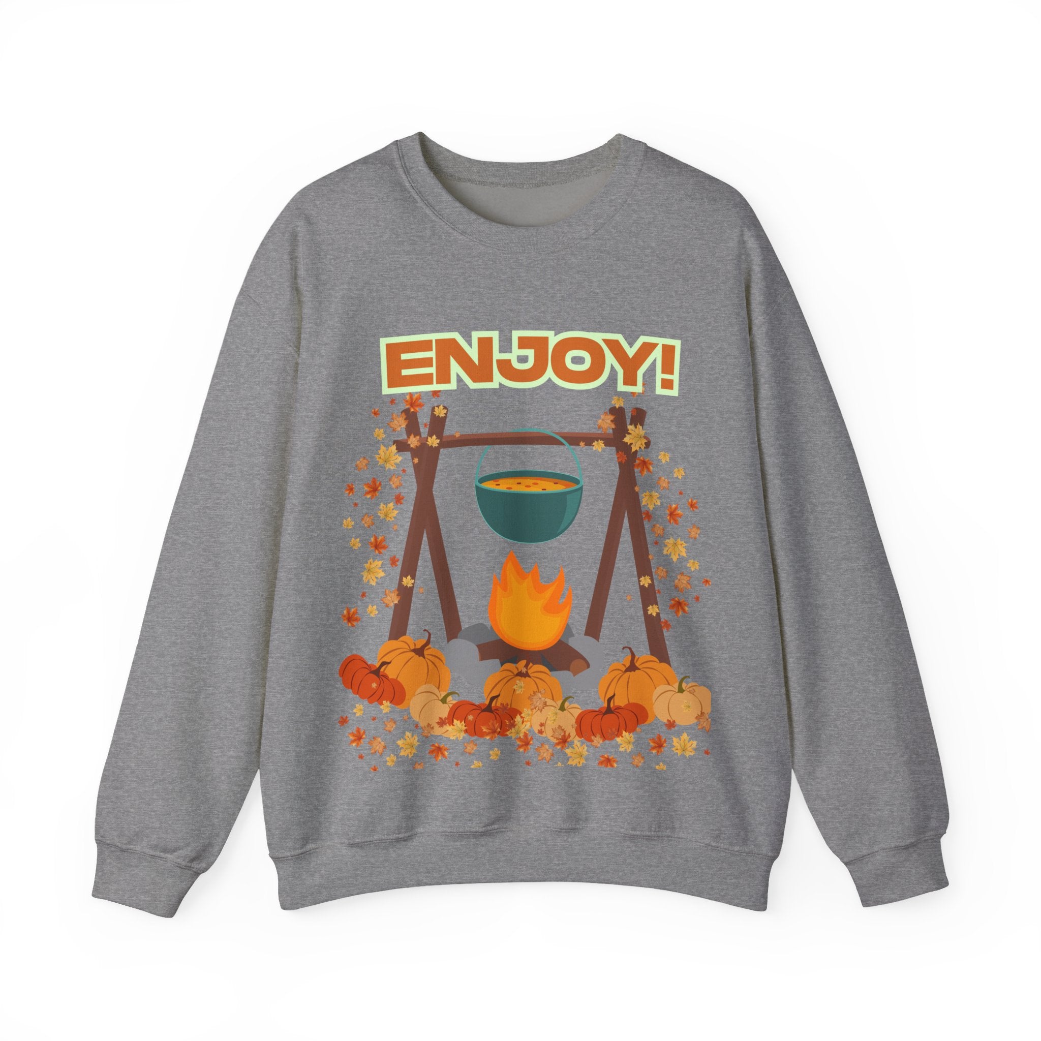 Cozy Campfire Sweatshirt, Fall Apparel, Autumn Outing Gear, Unisex Crewneck, Chill Vibes, Perfect for Bonfires, Thanksgiving