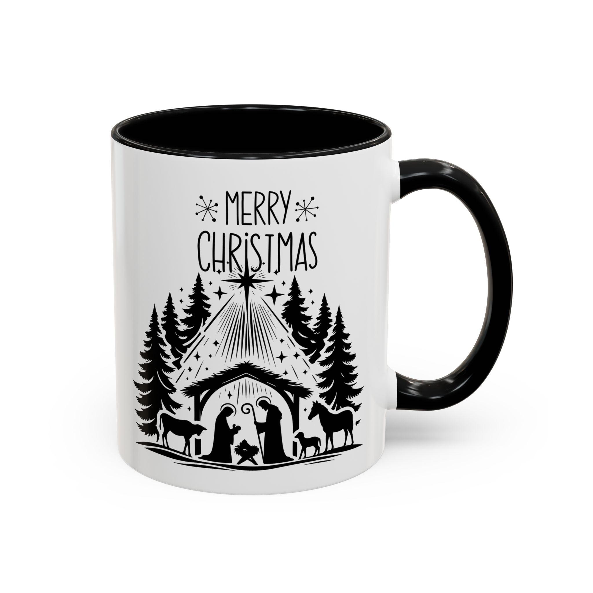 Cozy Holiday Coffee Mug, Winter Beverage Cup for Christmas, Gift for Nature Lovers, Camping Mug, Rustic Home Decor, Festive Drinkware
