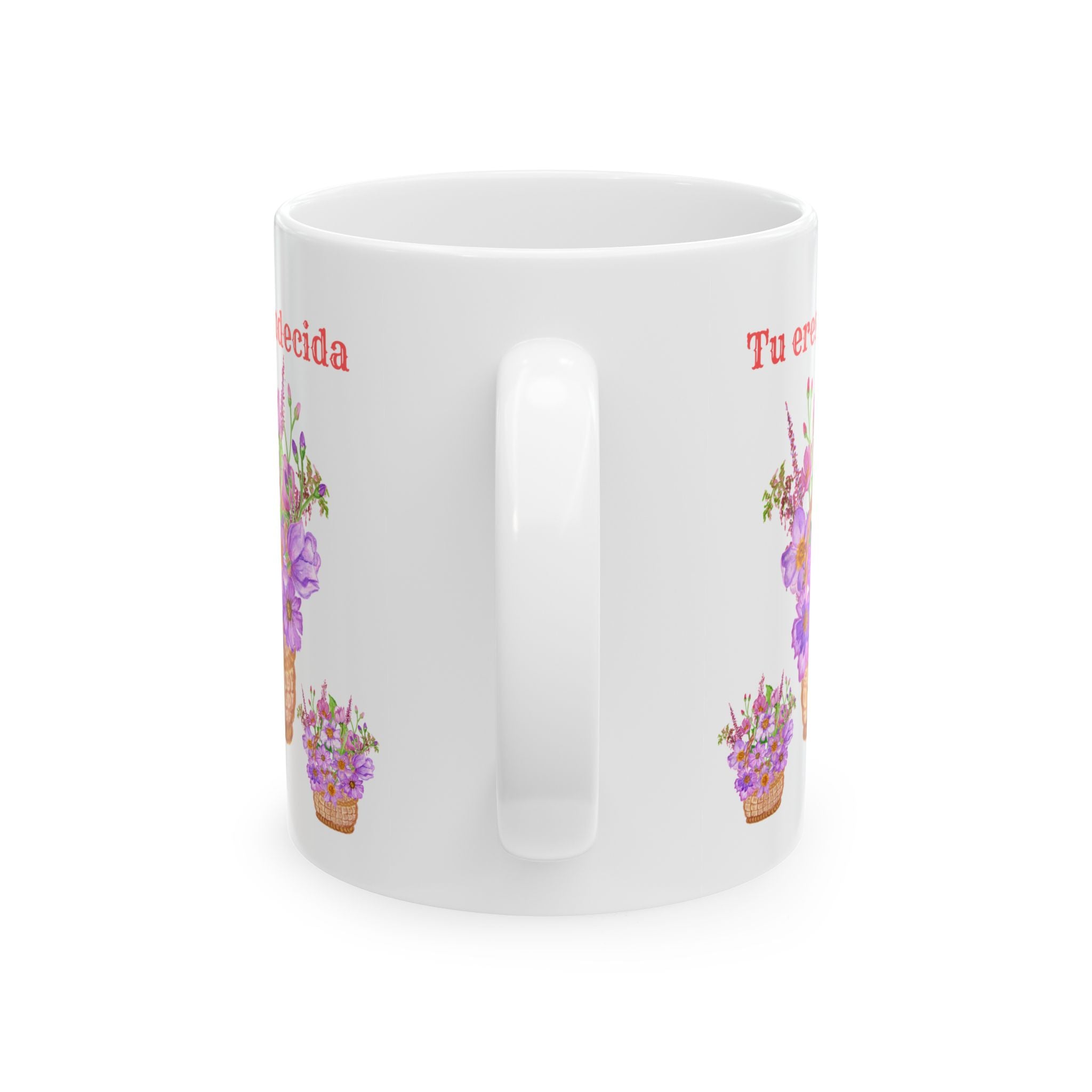 Charming Floral Ceramic Mug, Gift for Her, Coffee Lover, Tea Mug, Mother's Day Gift, Personalized Pottery, Home Decoration