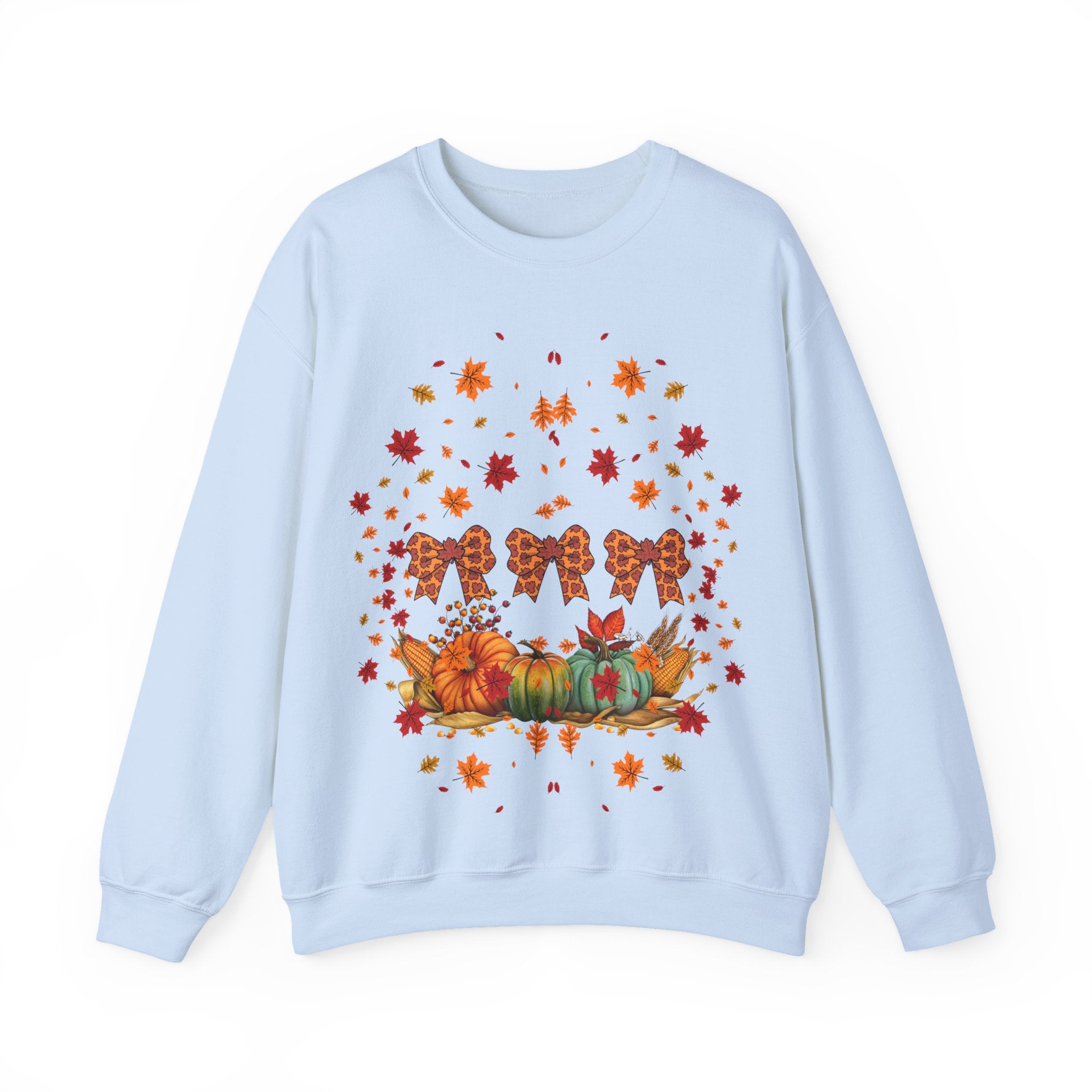 Cozy Fall Crewneck Sweatshirt, Autumn Fashion, Thanksgiving Gift, Seasonal Wear, Gingerbread Design Sweater, Unisex Pullover