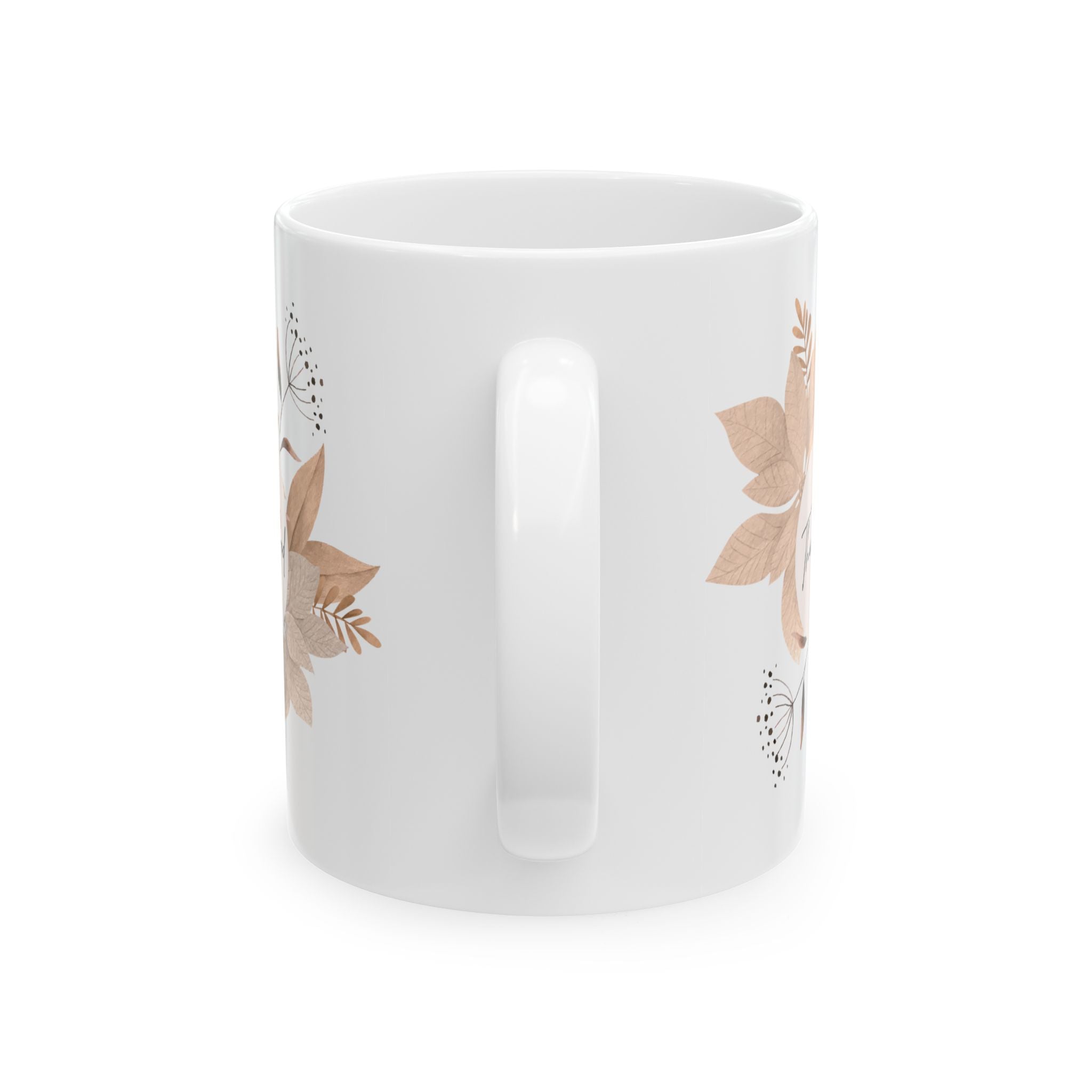 Chic Floral Ceramic Mug for Coffee Lovers, Perfect Gift for Friends, Tea Mug, Home Decor, Office Cup, Wedding Present