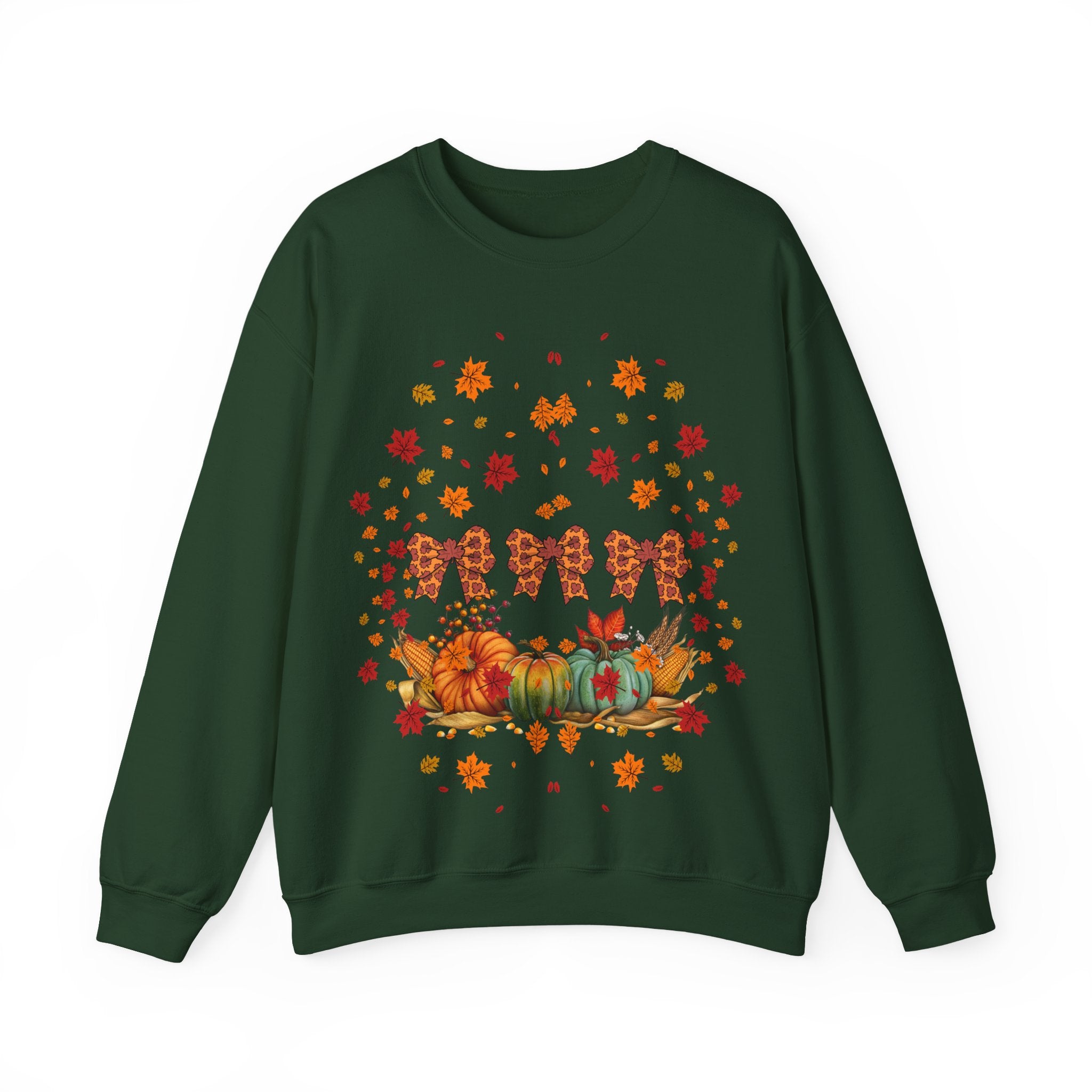 Cozy Fall Crewneck Sweatshirt, Autumn Fashion, Thanksgiving Gift, Seasonal Wear, Gingerbread Design Sweater, Unisex Pullover