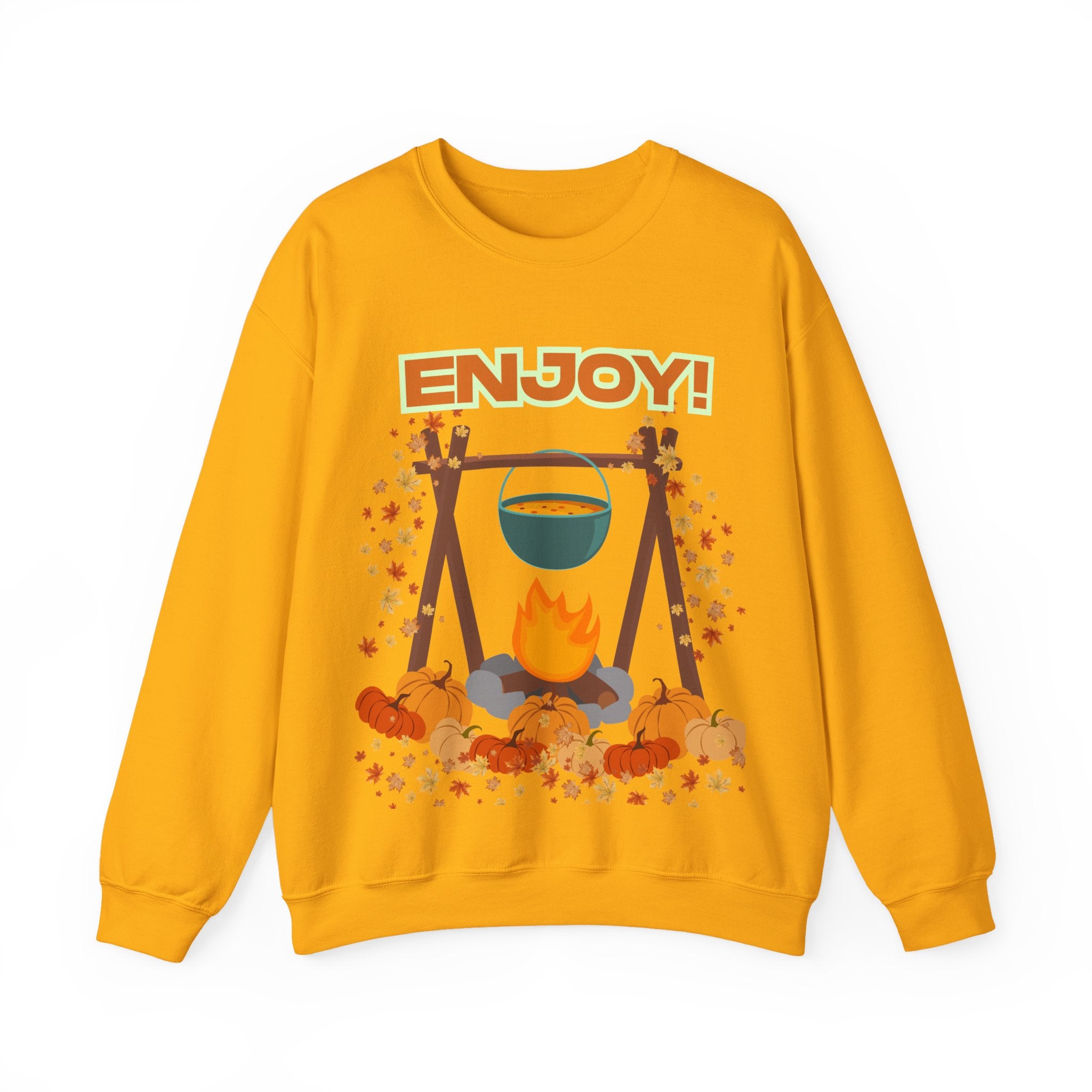 Cozy Campfire Sweatshirt, Fall Apparel, Autumn Outing Gear, Unisex Crewneck, Chill Vibes, Perfect for Bonfires, Thanksgiving