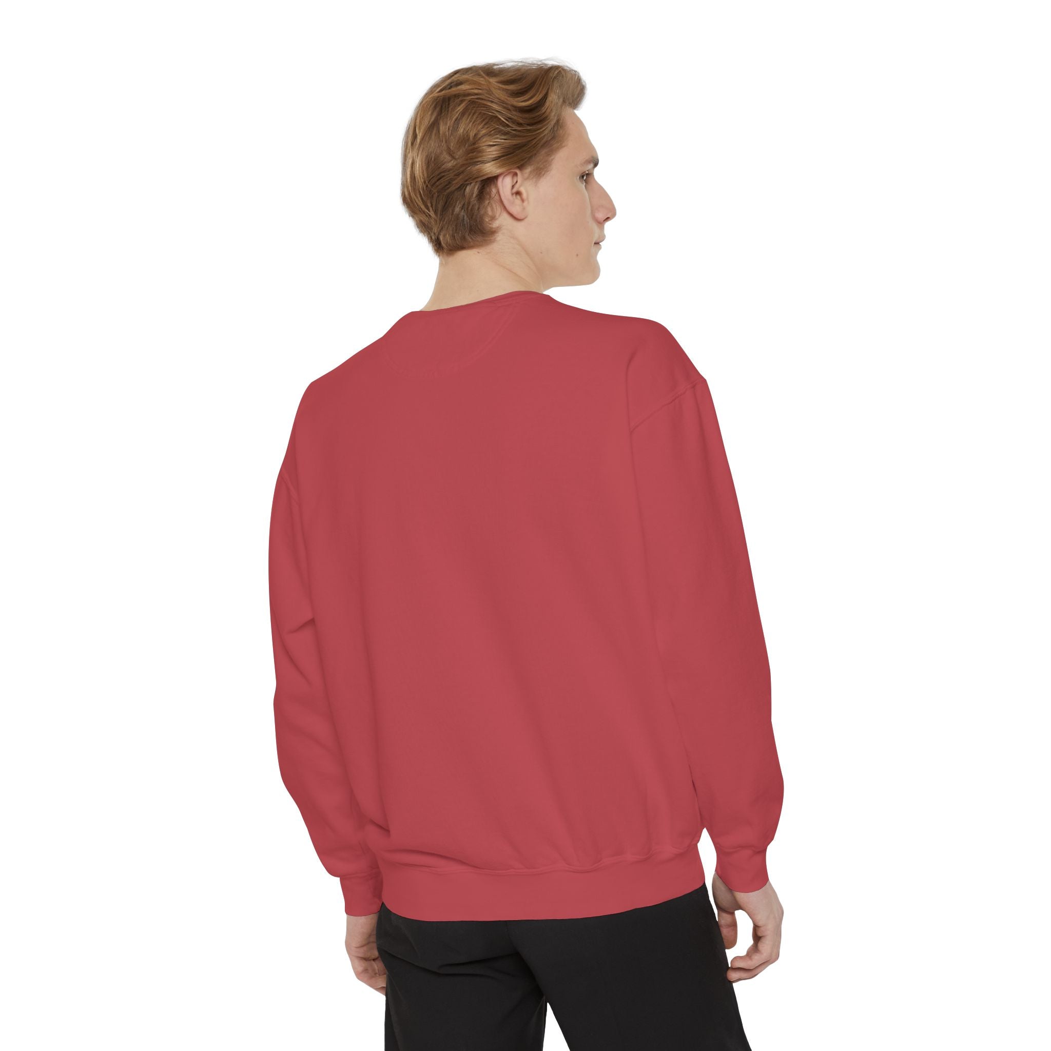 Smiley Face Sweatshirt - Always Smile, Unisex Garment-Dyed Sweatshirt, Cozy Casual Wear, Fall Layering, Gift for Friends, Cheerful Apparel