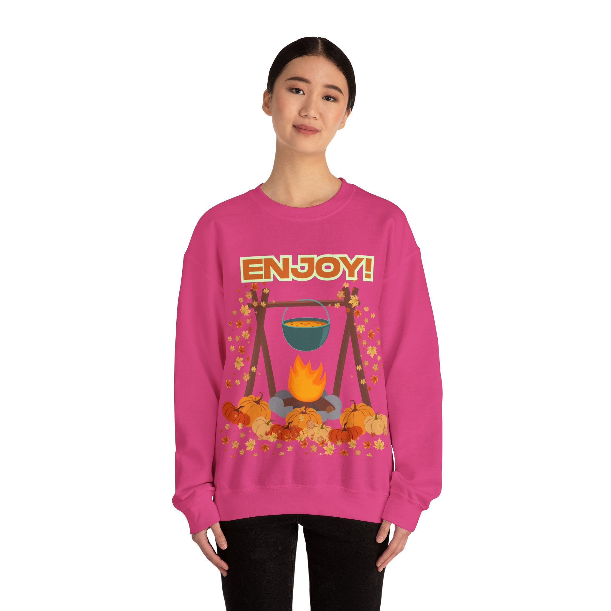 Cozy Campfire Sweatshirt, Fall Apparel, Autumn Outing Gear, Unisex Crewneck, Chill Vibes, Perfect for Bonfires, Thanksgiving