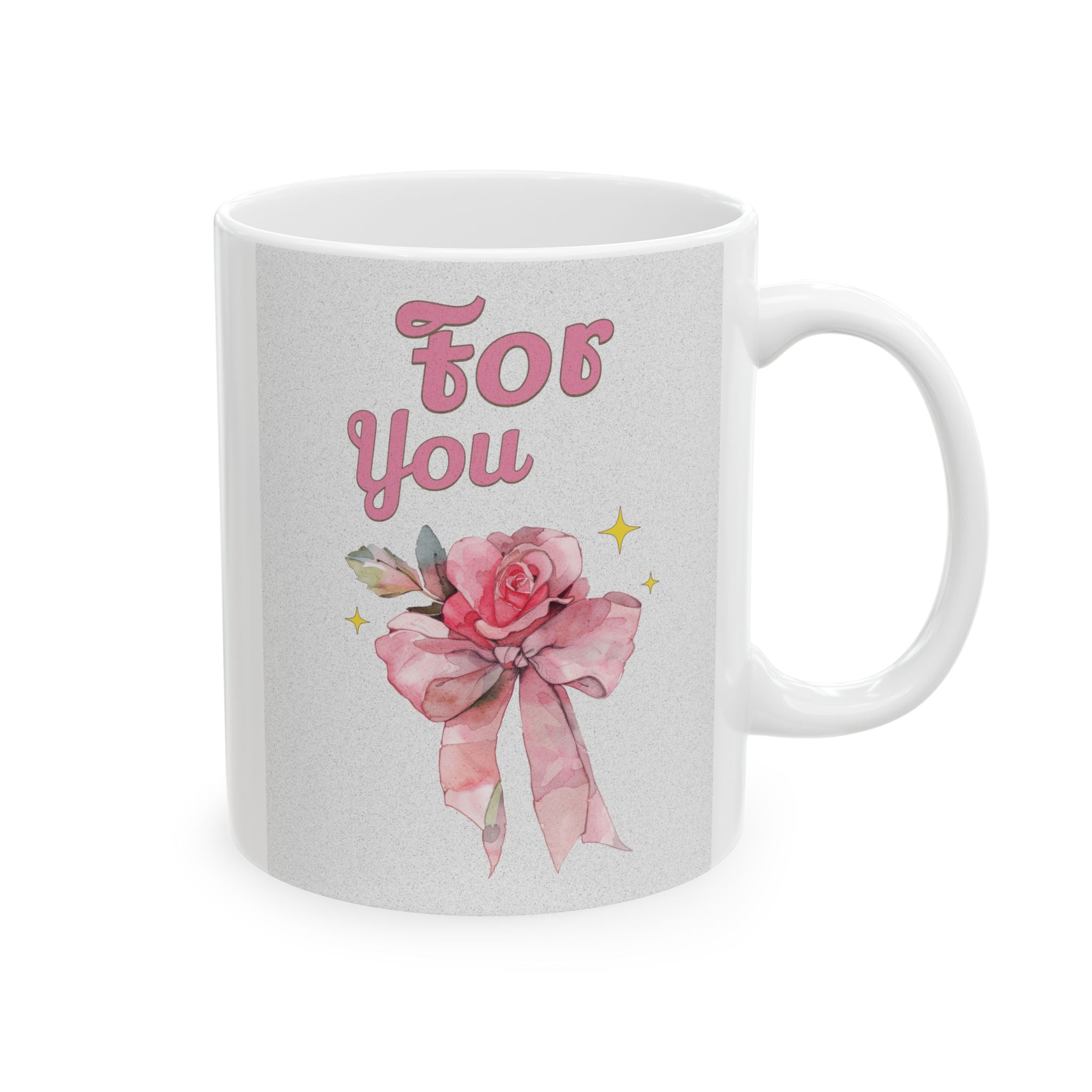 Charming Floral Ceramic Mug | Perfect Gift for Tea Lovers, Birthday, Mother's Day, Inspirational Coffee Mug, Customized Drinkware