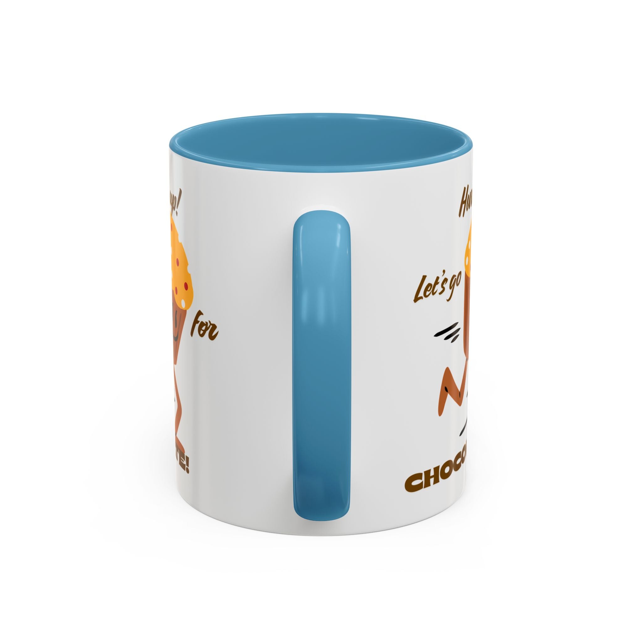 Chocolate Lover's Accent Coffee Mug - Fun Mug for Coffee, Gift for Bakers, Cute Kitchen Decor, Dessert Enthusiast