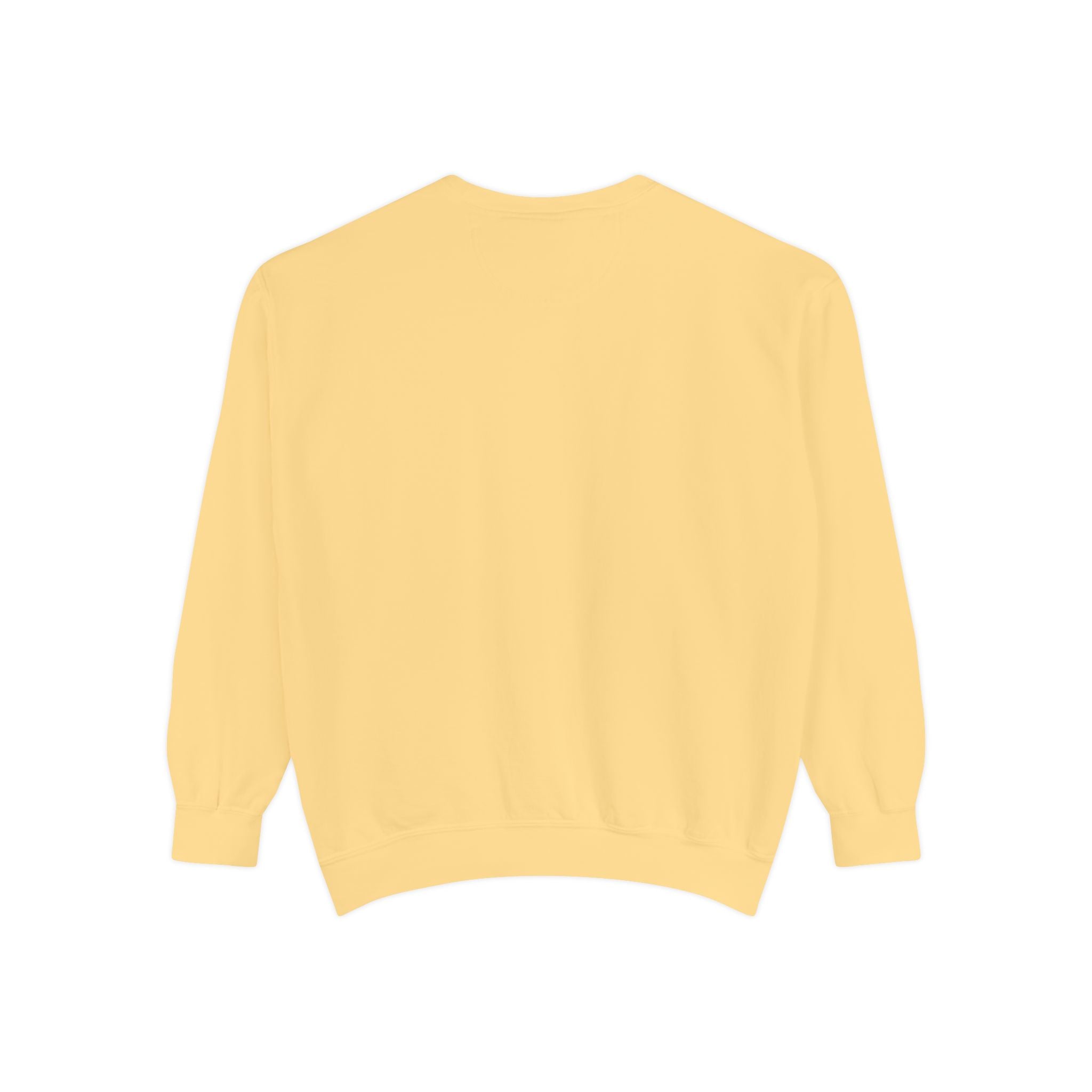 Smiley Face Sweatshirt - Always Smile, Unisex Garment-Dyed Sweatshirt, Cozy Casual Wear, Fall Layering, Gift for Friends, Cheerful Apparel