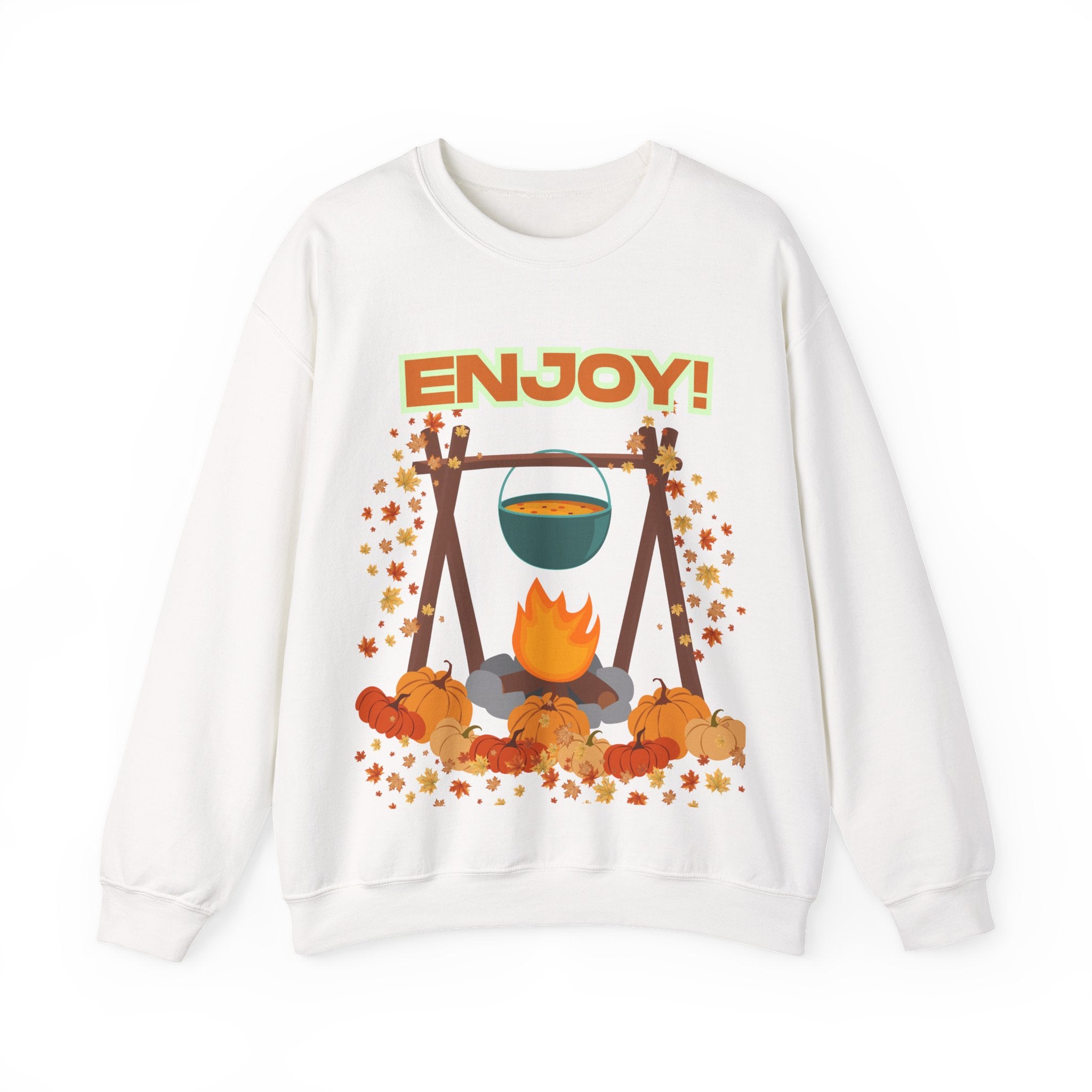 Cozy Campfire Sweatshirt, Fall Apparel, Autumn Outing Gear, Unisex Crewneck, Chill Vibes, Perfect for Bonfires, Thanksgiving