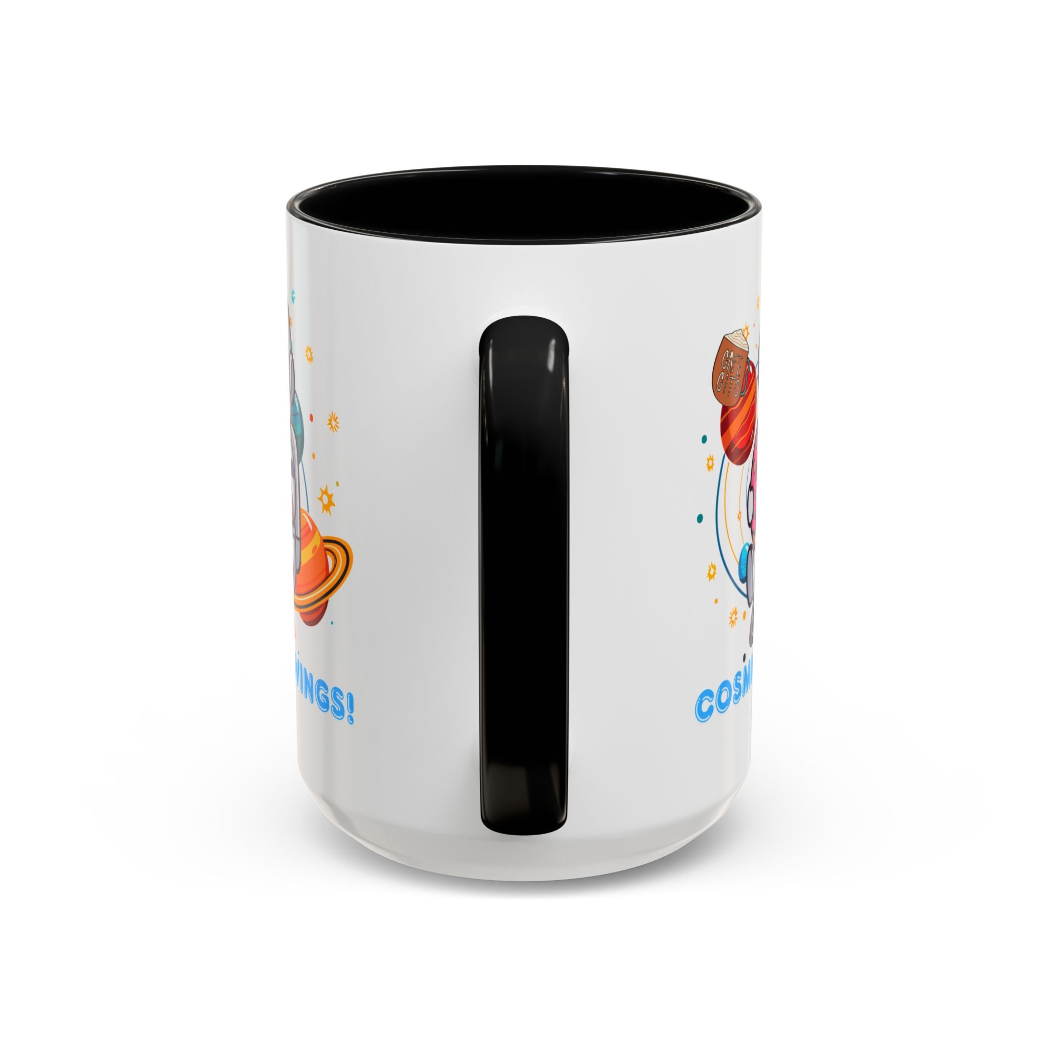 Cosmic Cravings Coffee Mug, Space-Themed Drinkware, Cute Astronaut Gift, Fun Kitchen Decor, Perfect for Space Lovers!
