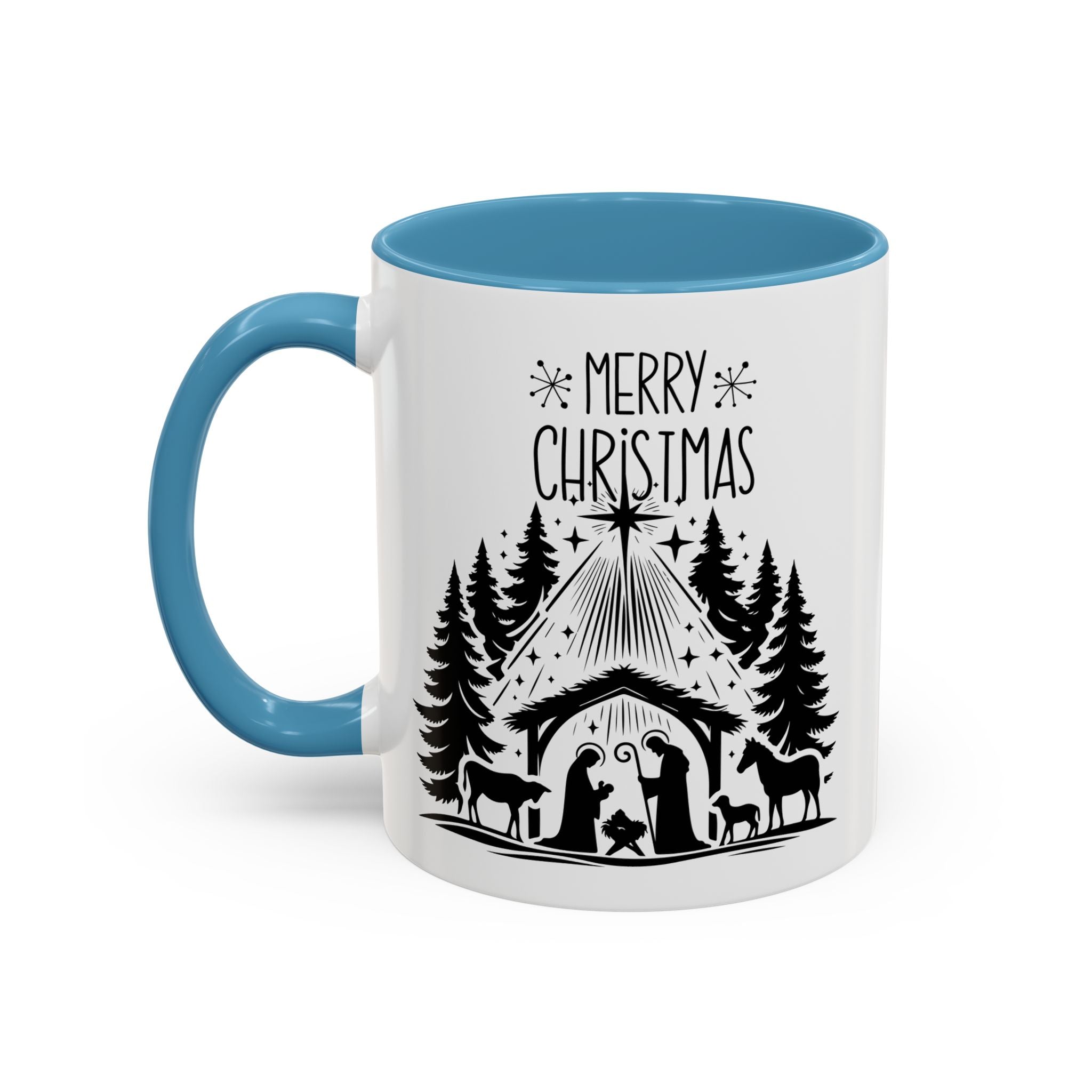 Cozy Holiday Coffee Mug, Winter Beverage Cup for Christmas, Gift for Nature Lovers, Camping Mug, Rustic Home Decor, Festive Drinkware