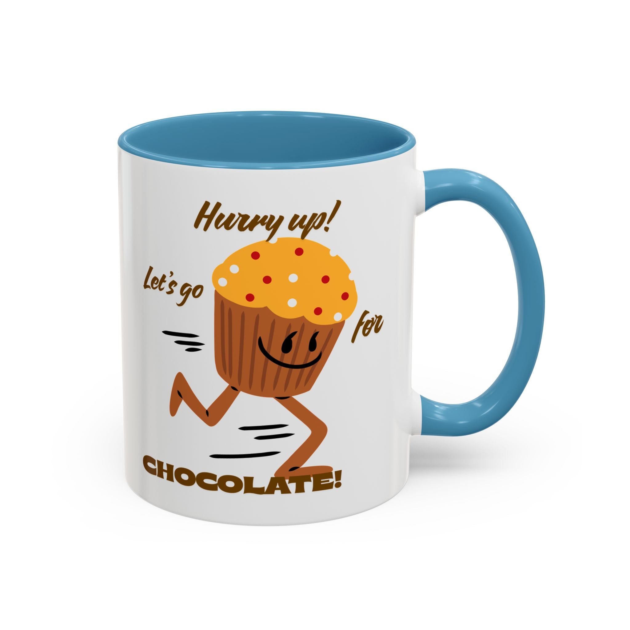 Chocolate Lover's Accent Coffee Mug - Fun Mug for Coffee, Gift for Bakers, Cute Kitchen Decor, Dessert Enthusiast