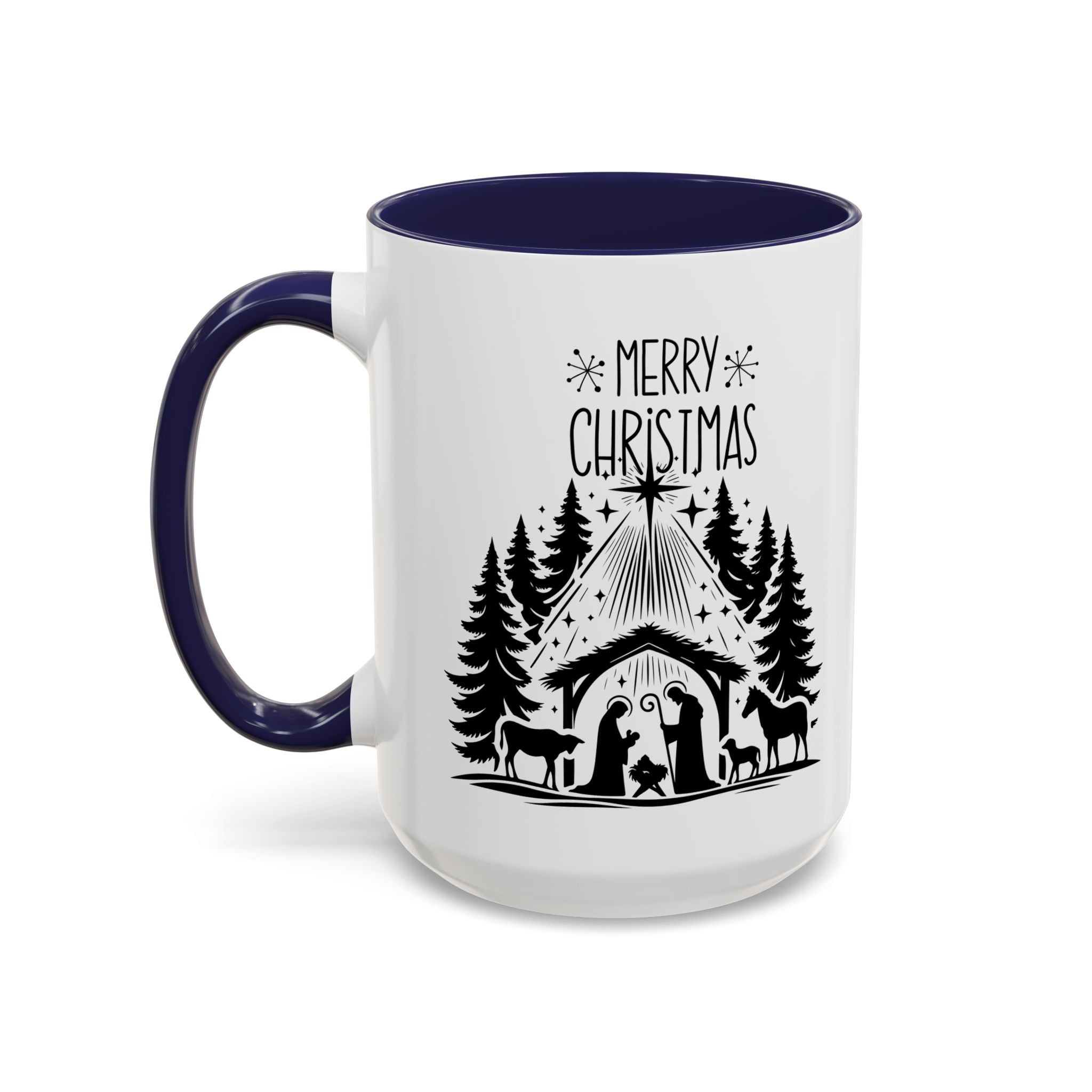 Cozy Holiday Coffee Mug, Winter Beverage Cup for Christmas, Gift for Nature Lovers, Camping Mug, Rustic Home Decor, Festive Drinkware