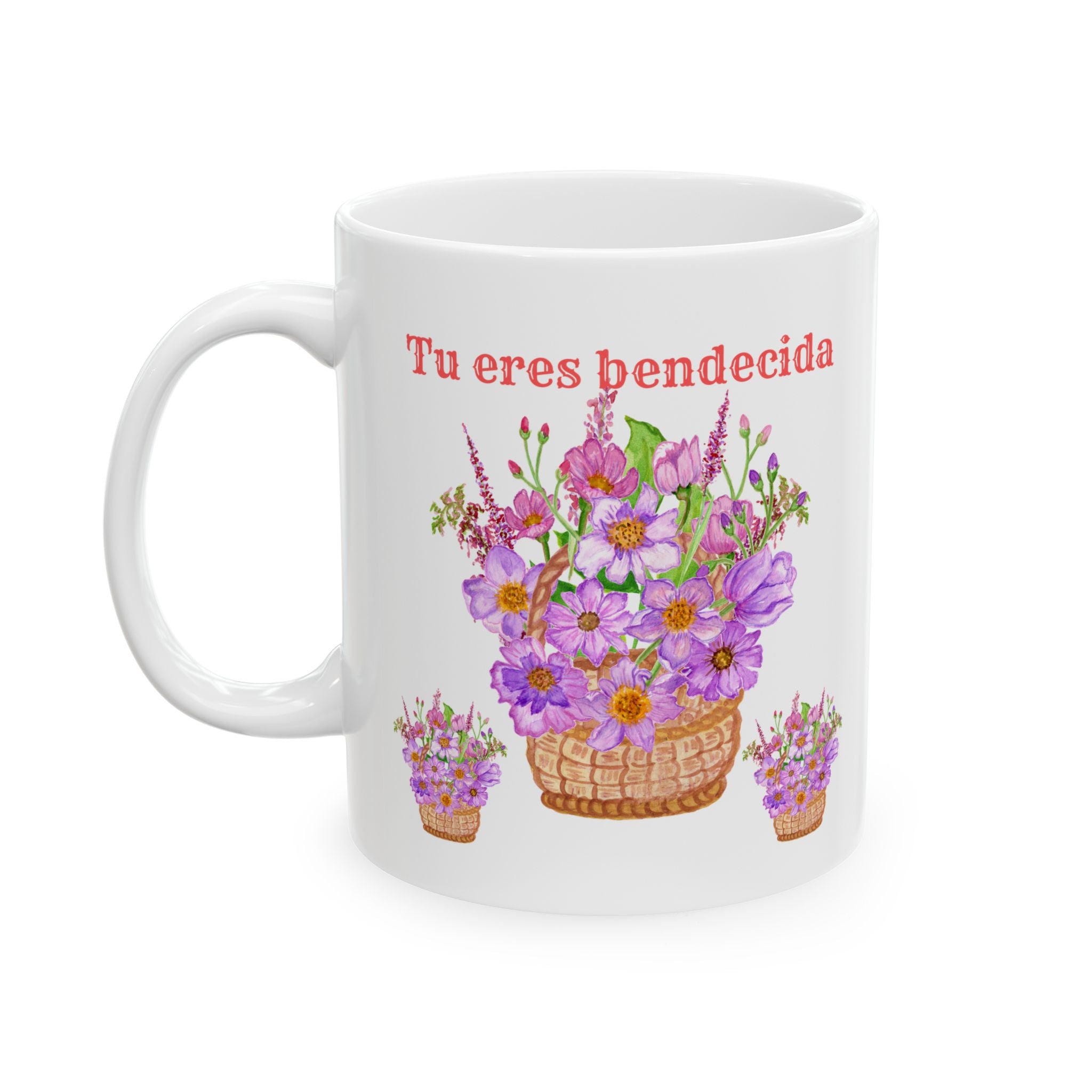 Charming Floral Ceramic Mug, Gift for Her, Coffee Lover, Tea Mug, Mother's Day Gift, Personalized Pottery, Home Decoration