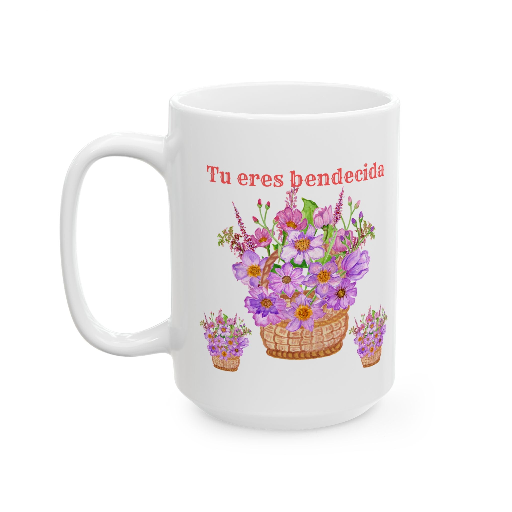 Charming Floral Ceramic Mug, Gift for Her, Coffee Lover, Tea Mug, Mother's Day Gift, Personalized Pottery, Home Decoration